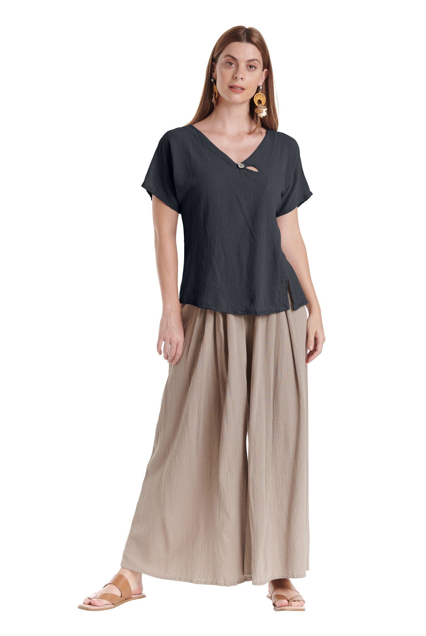 Mike Cotton Gauze Blouse-Oh My Gauze