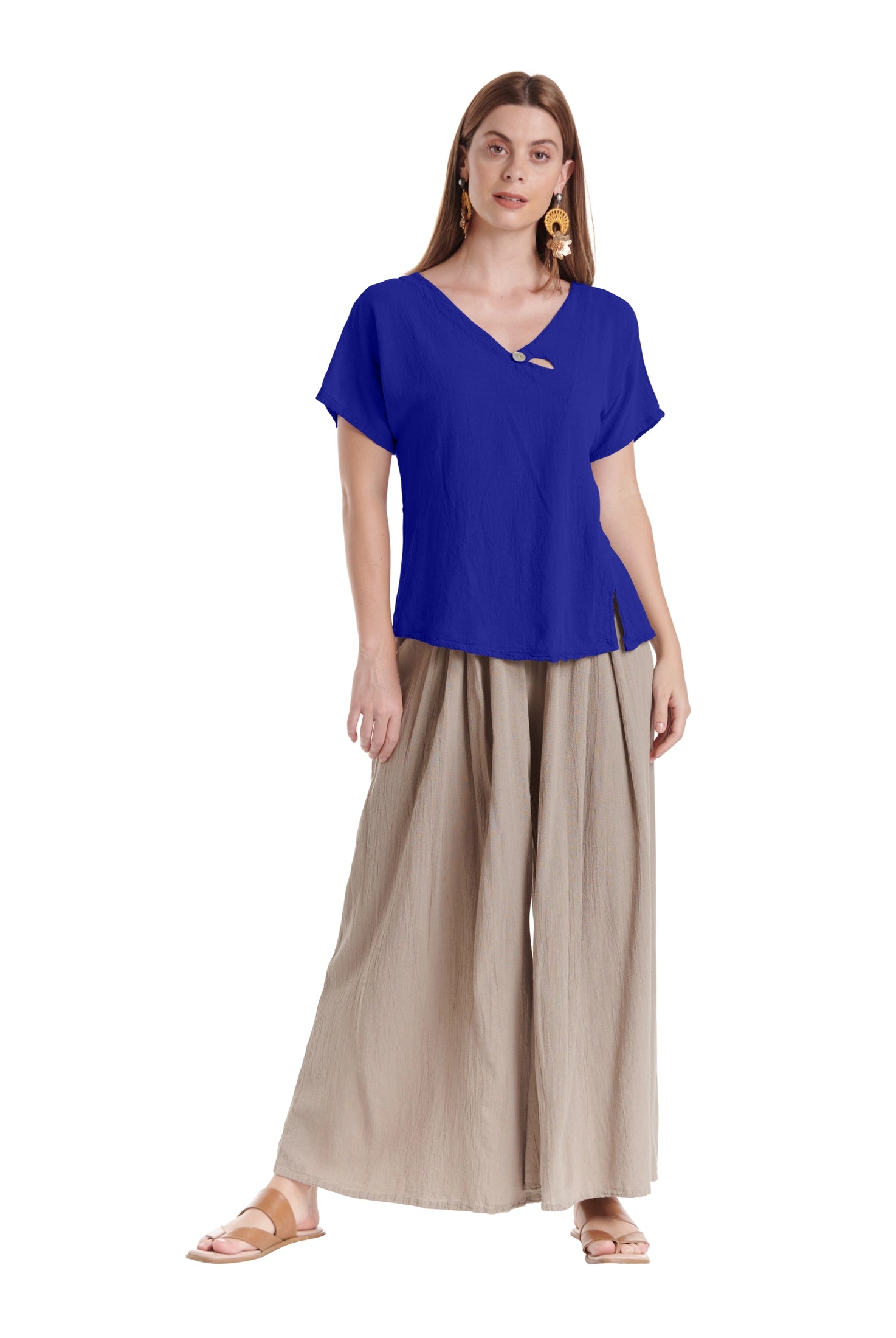 Mike Cotton Gauze Blouse-Oh My Gauze