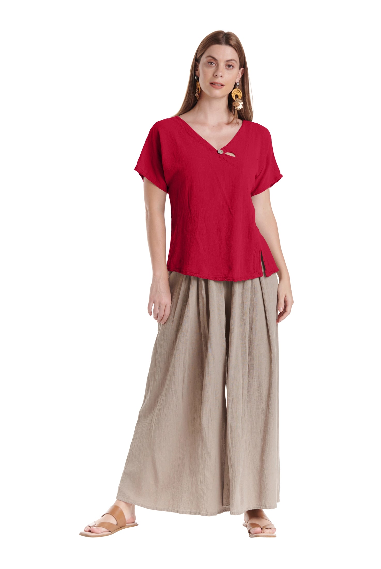 Mike Cotton Gauze Blouse-Oh My Gauze