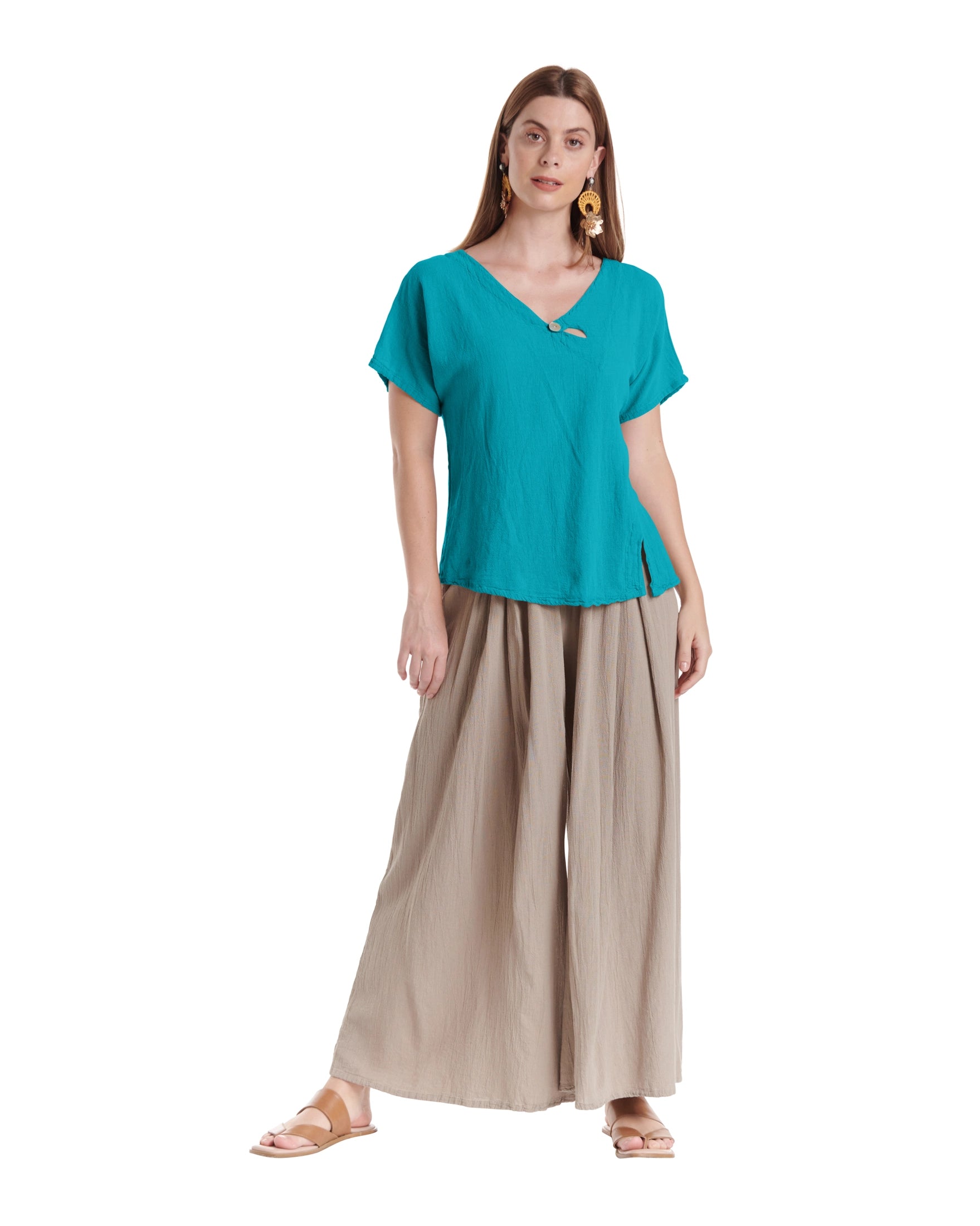 Mike Cotton Gauze Blouse-Oh My Gauze