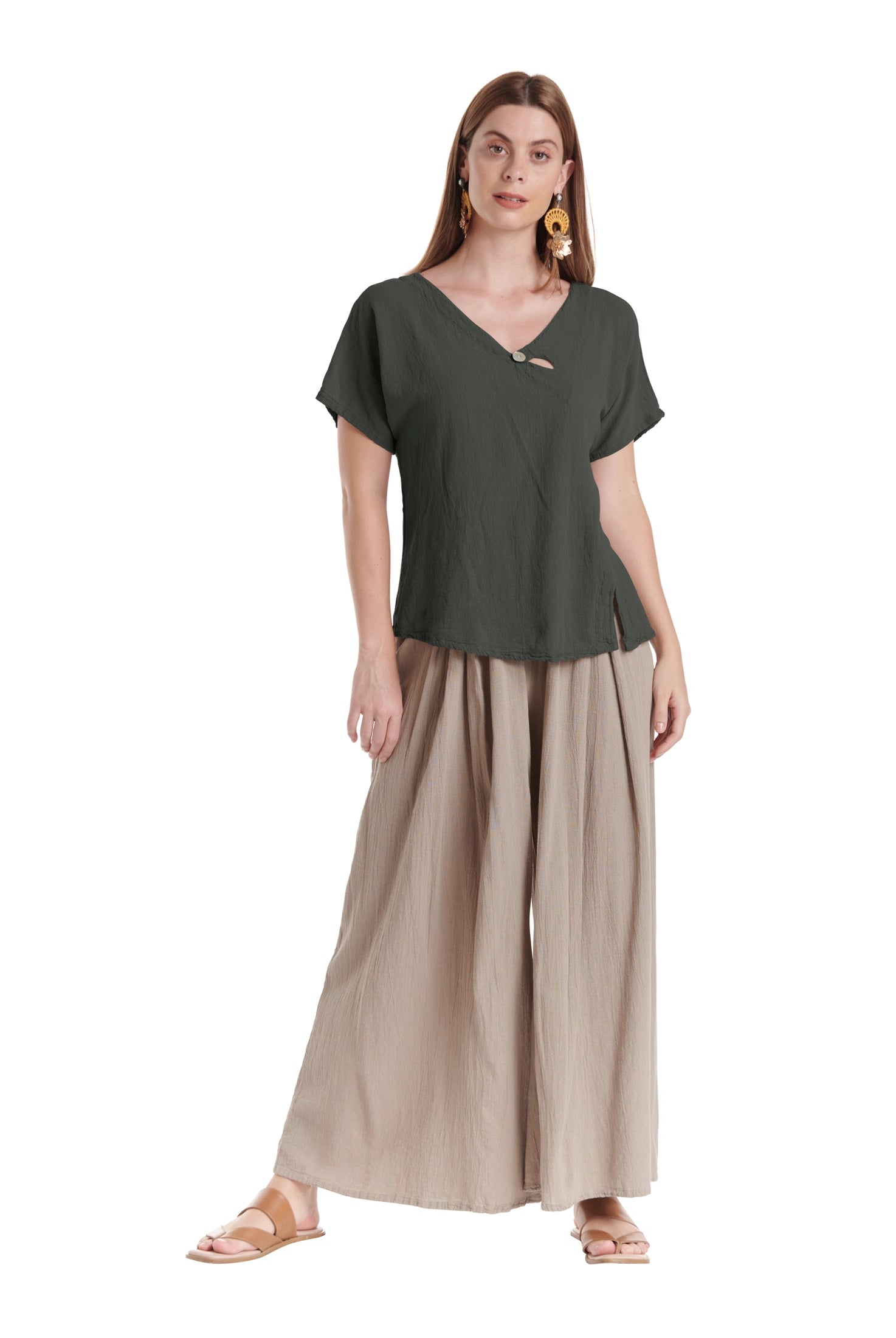 Mike Cotton Gauze Blouse-Oh My Gauze