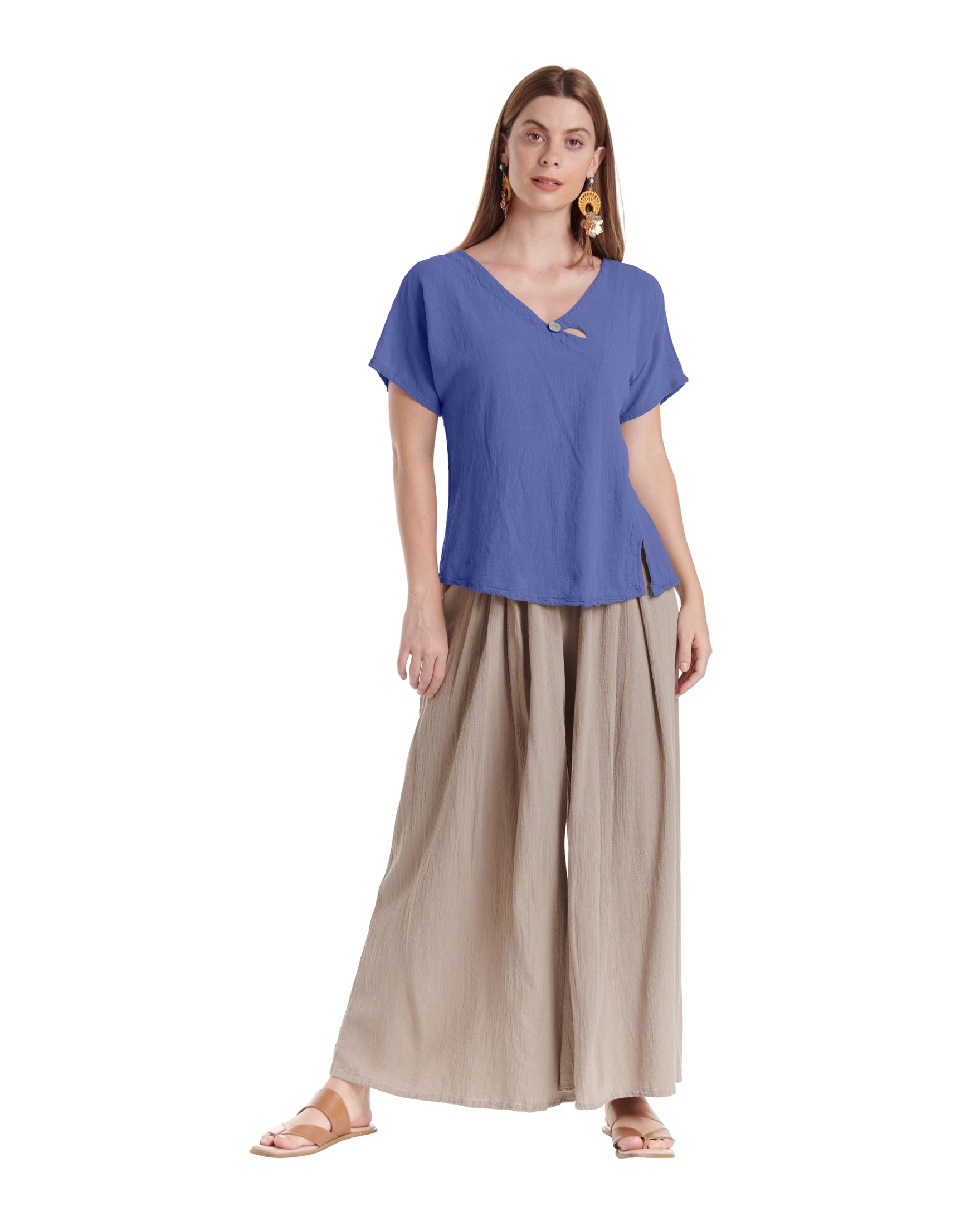 Mike Cotton Gauze Blouse-Oh My Gauze