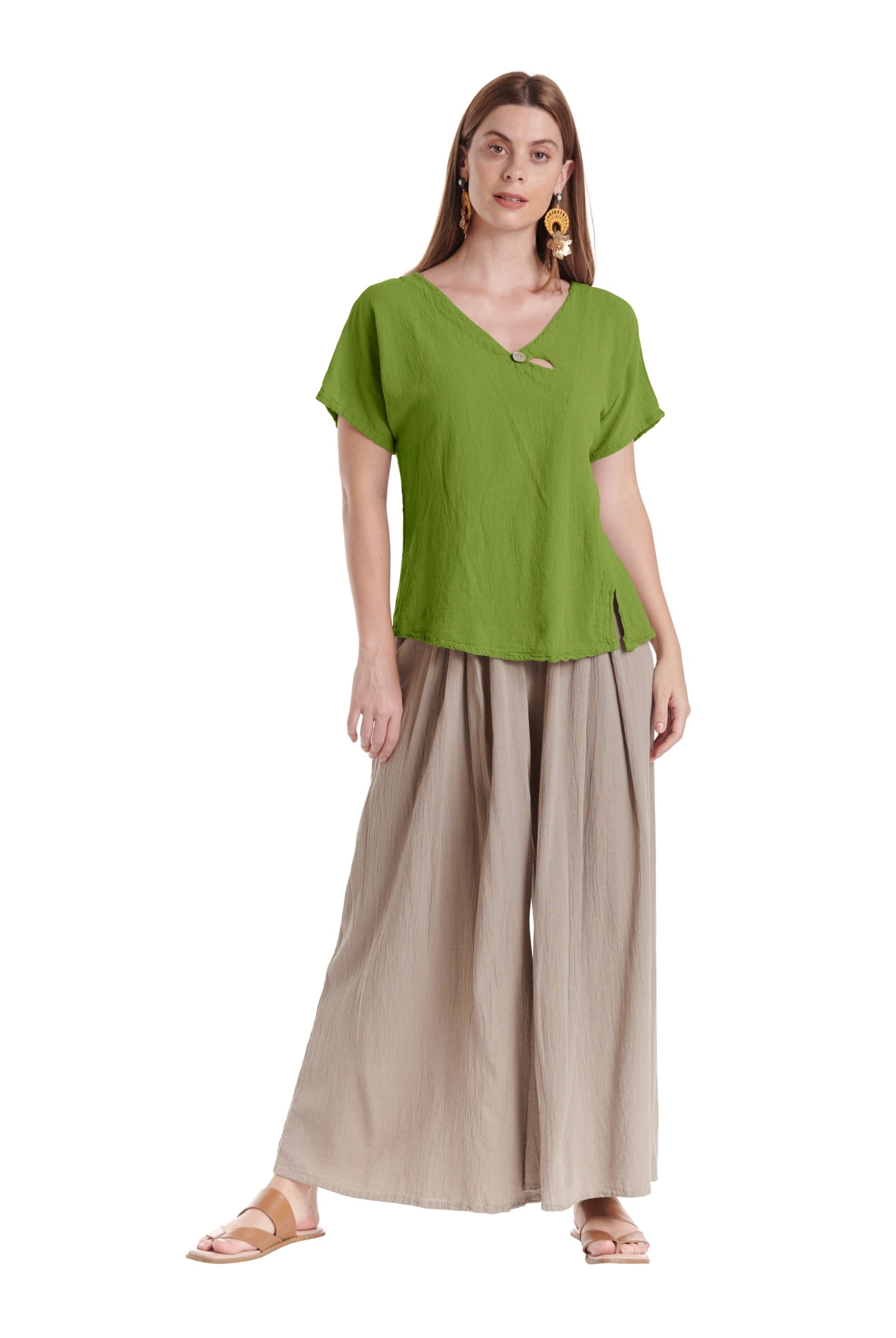 Mike Cotton Gauze Blouse-Oh My Gauze