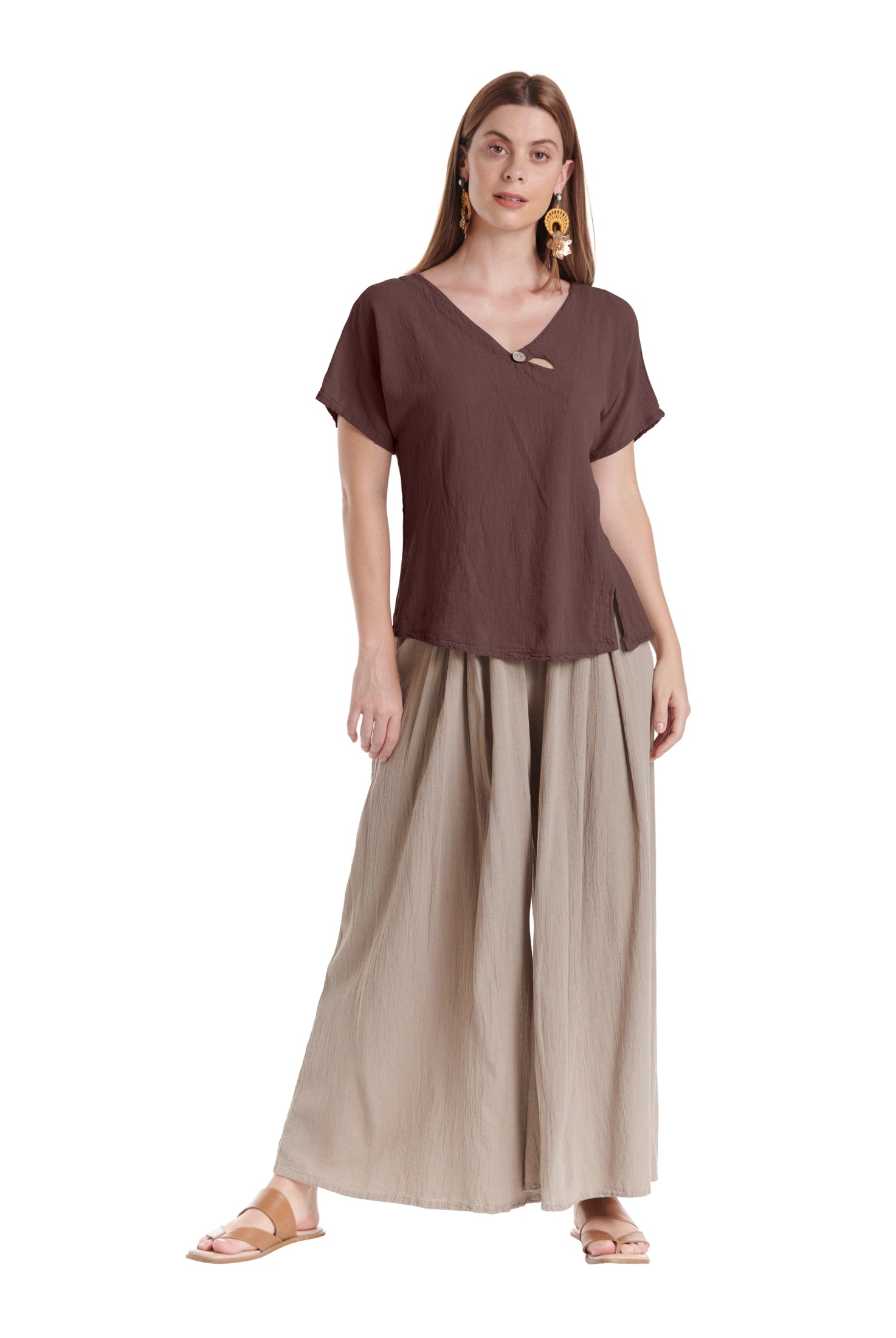 Mike Cotton Gauze Blouse-Oh My Gauze