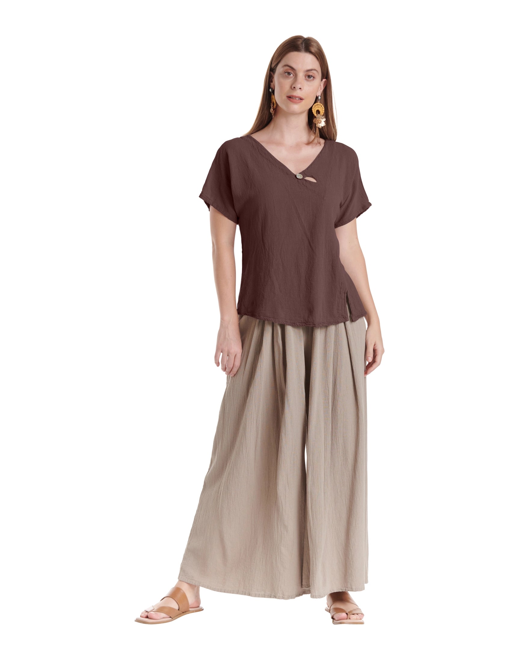 Mike Cotton Gauze Blouse-Oh My Gauze