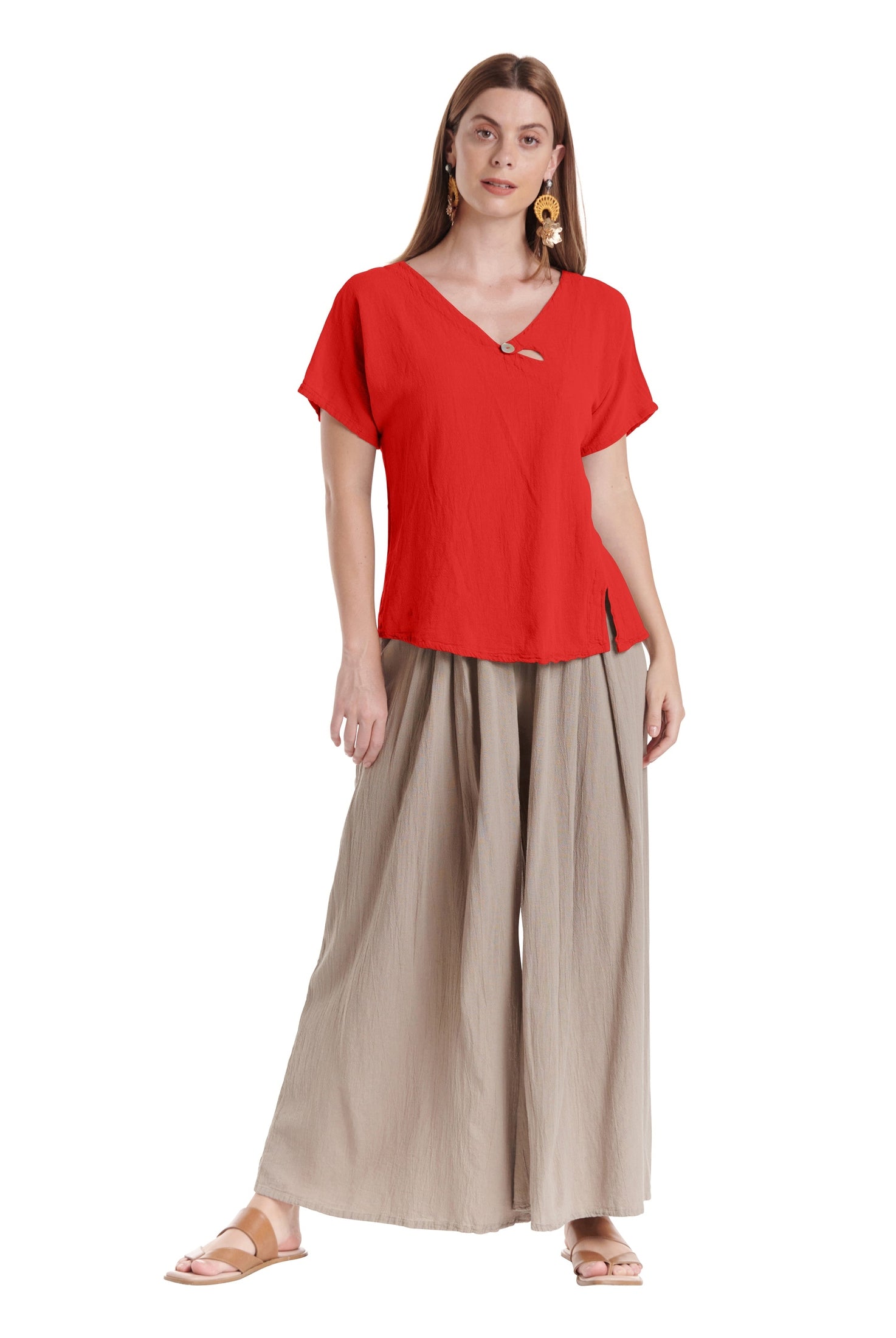 Mike Cotton Gauze Blouse-Oh My Gauze