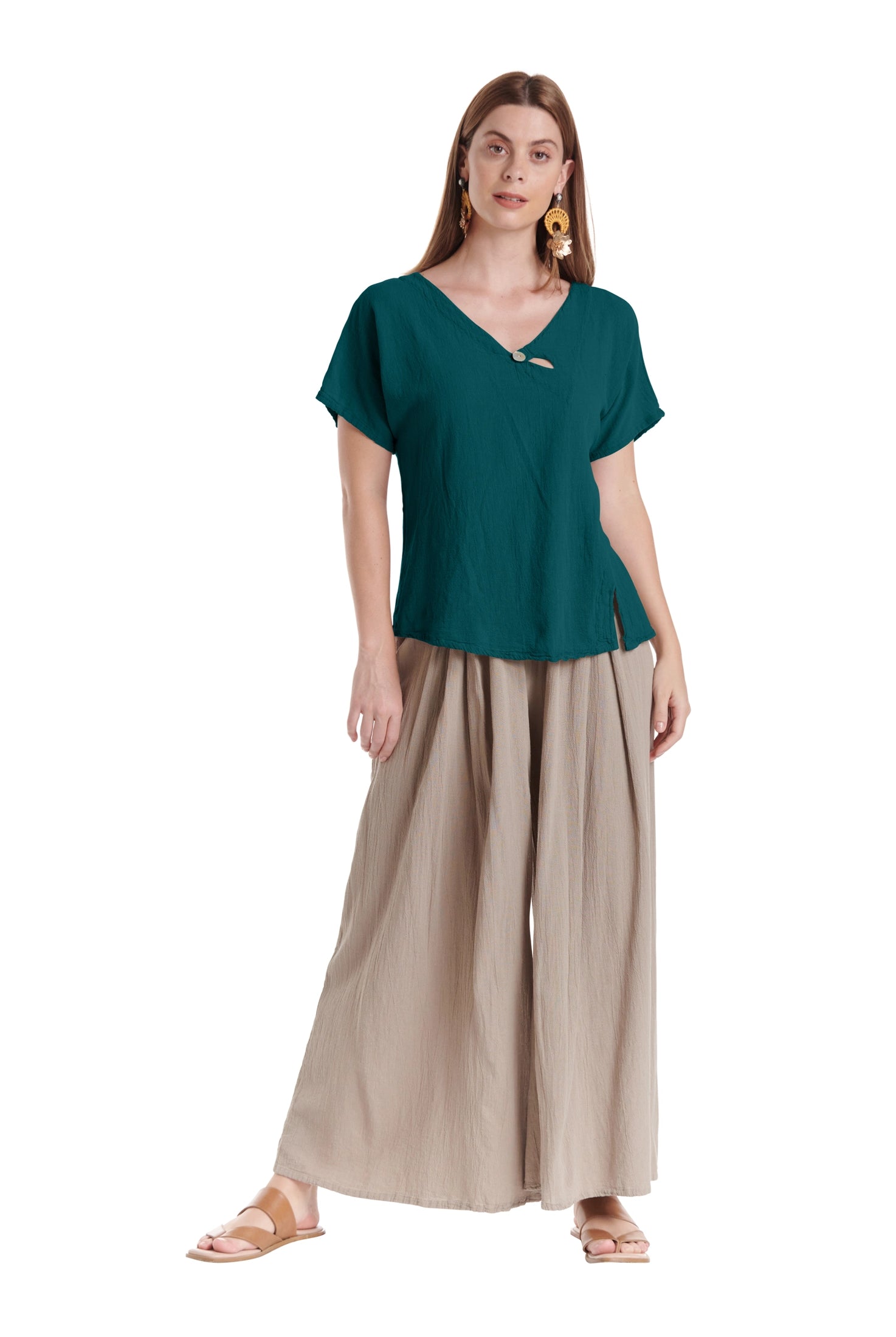 Mike Cotton Gauze Blouse-Oh My Gauze