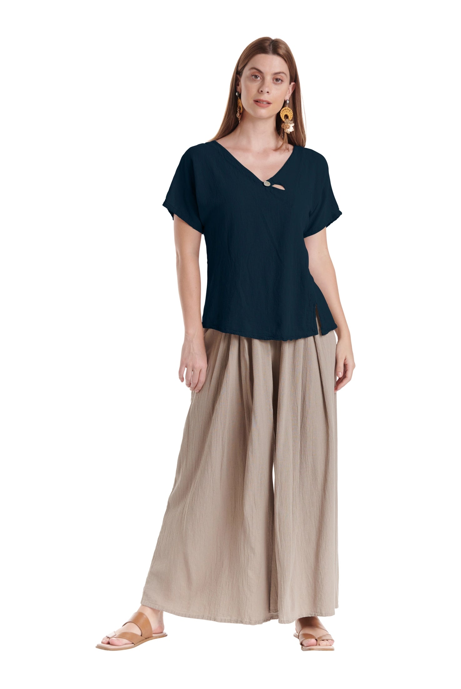 Mike Cotton Gauze Blouse-Oh My Gauze