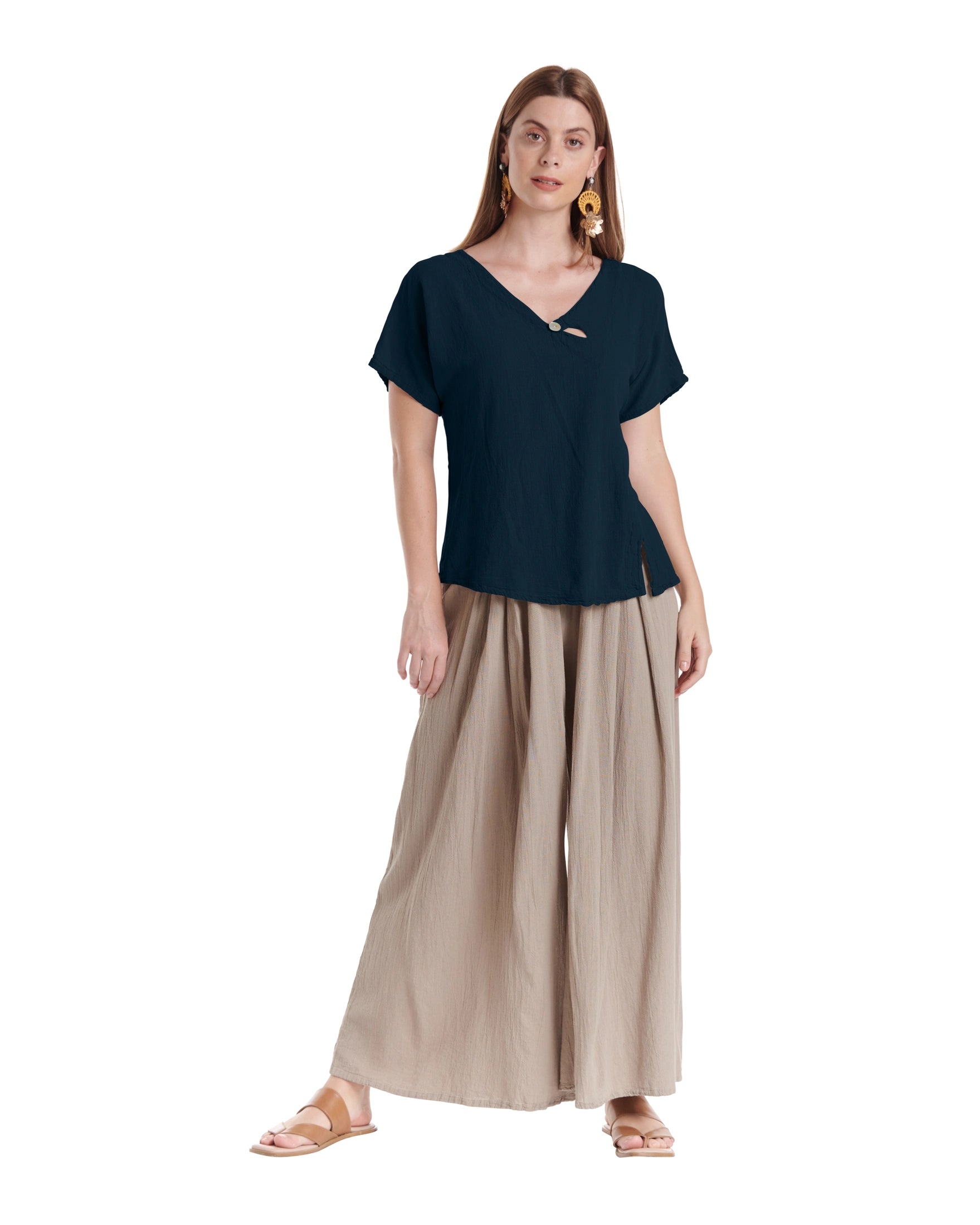 Mike Cotton Gauze Blouse-Oh My Gauze