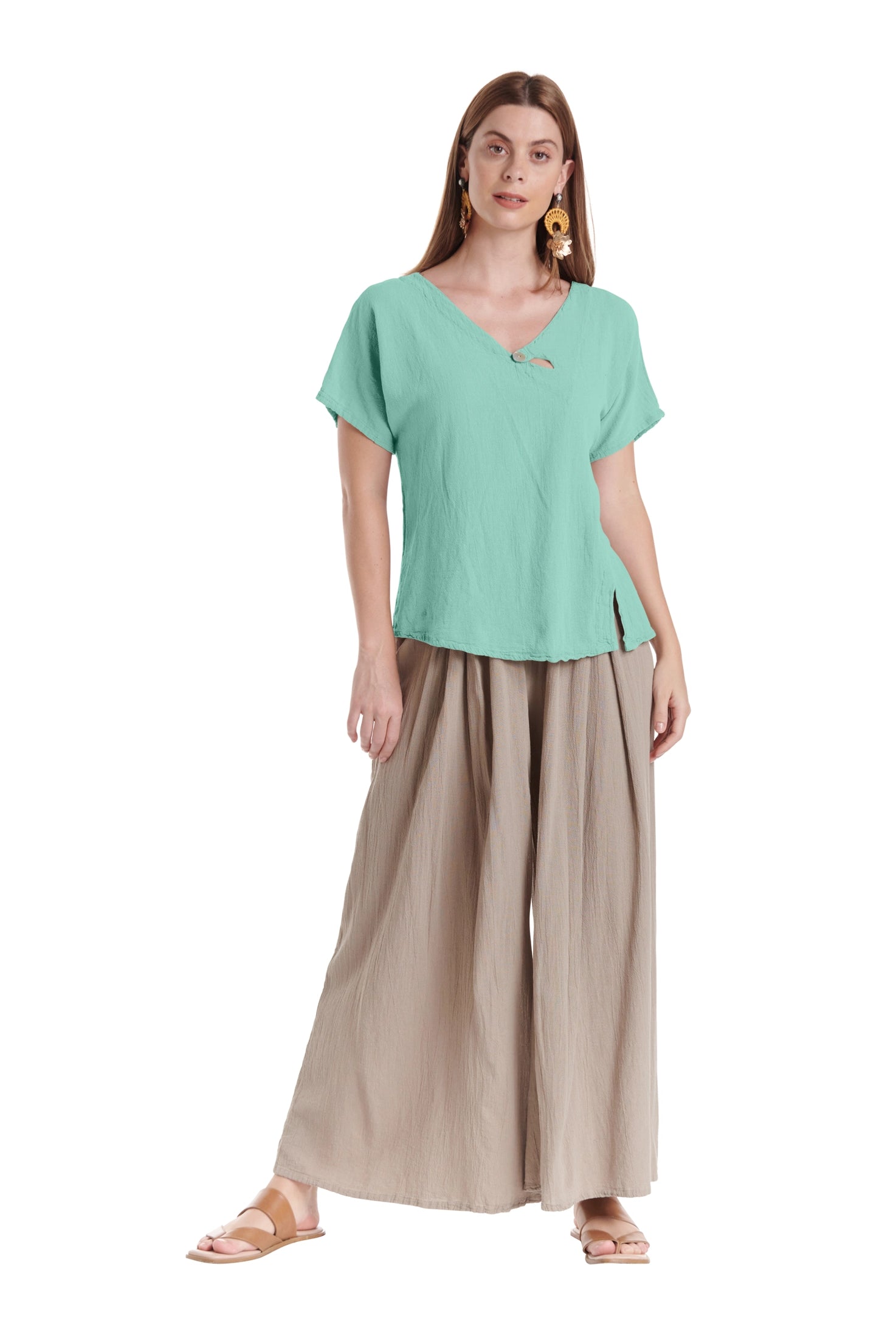 Mike Cotton Gauze Blouse-Oh My Gauze