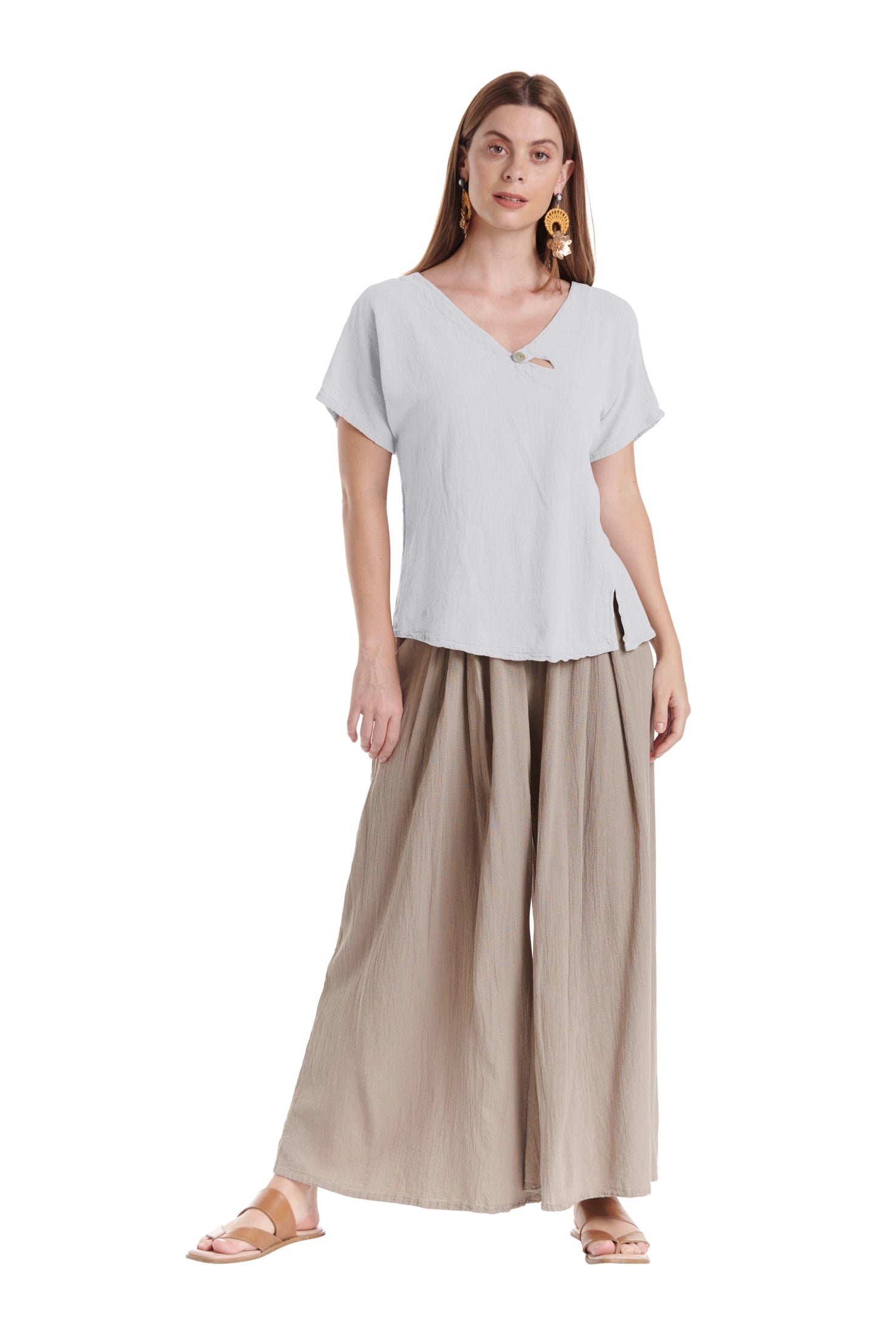 Mike Cotton Gauze Blouse-Oh My Gauze