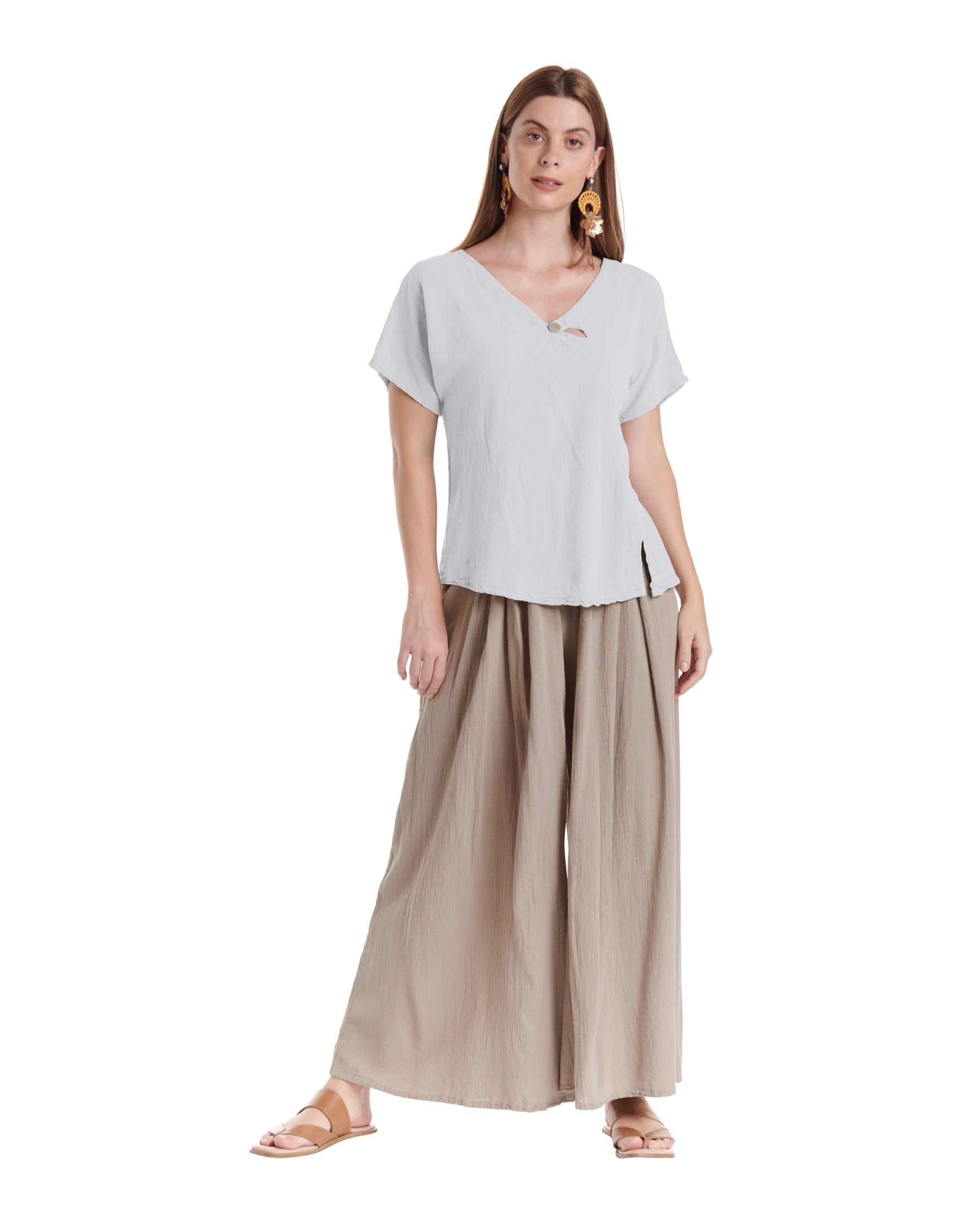 Mike Cotton Gauze Blouse-Oh My Gauze