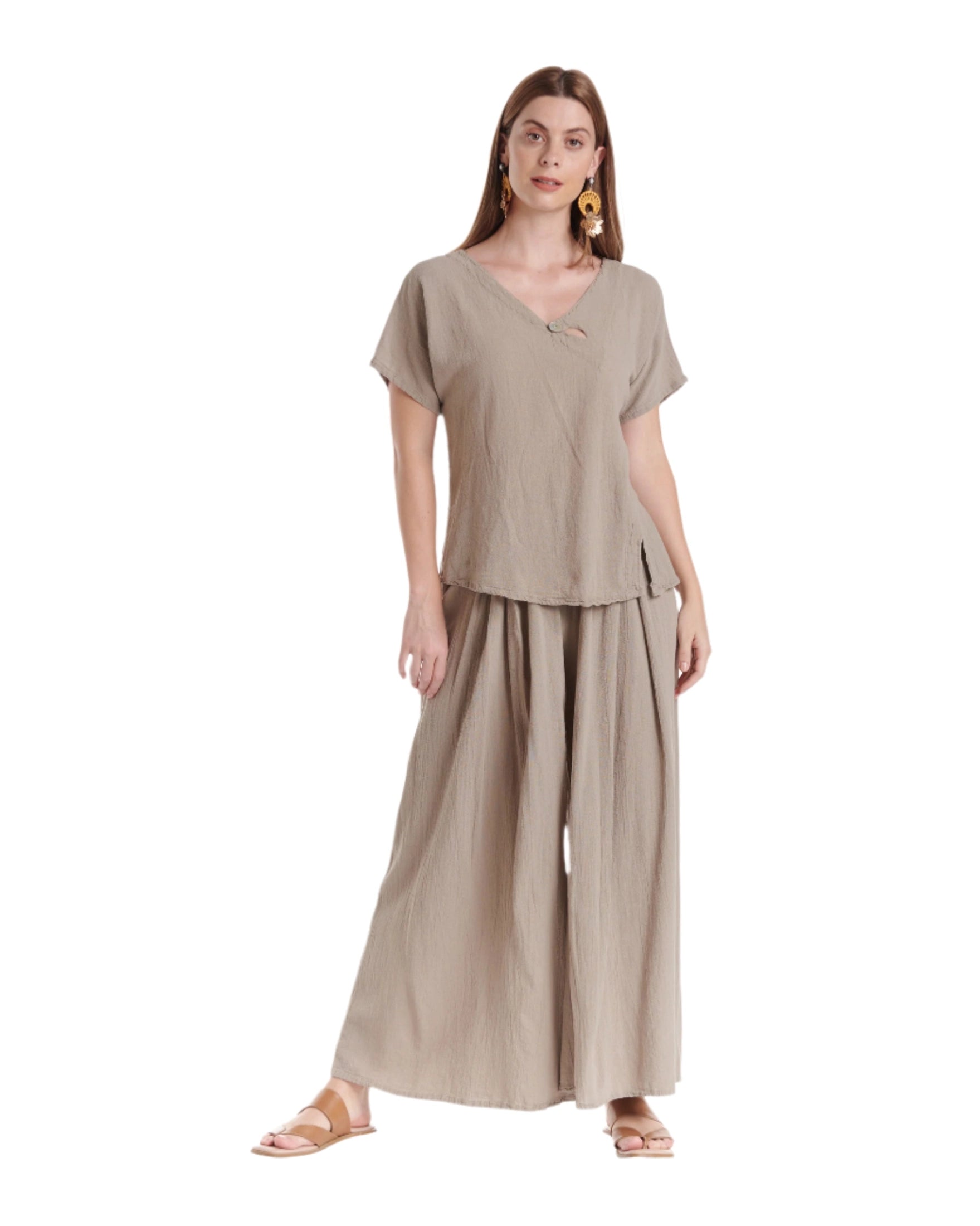 Mike Cotton Gauze Blouse-Oh My Gauze