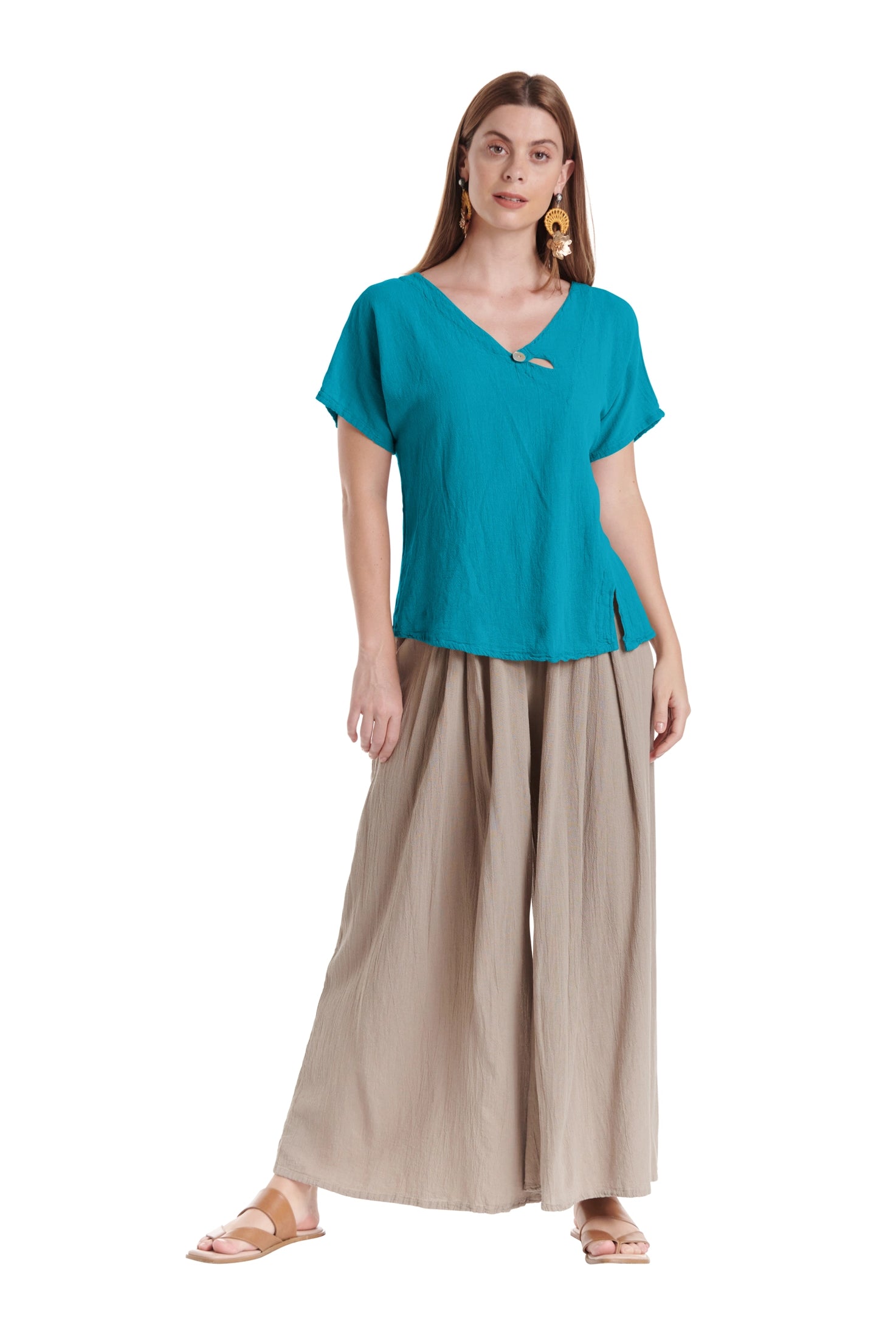 Mike Cotton Gauze Blouse-Oh My Gauze