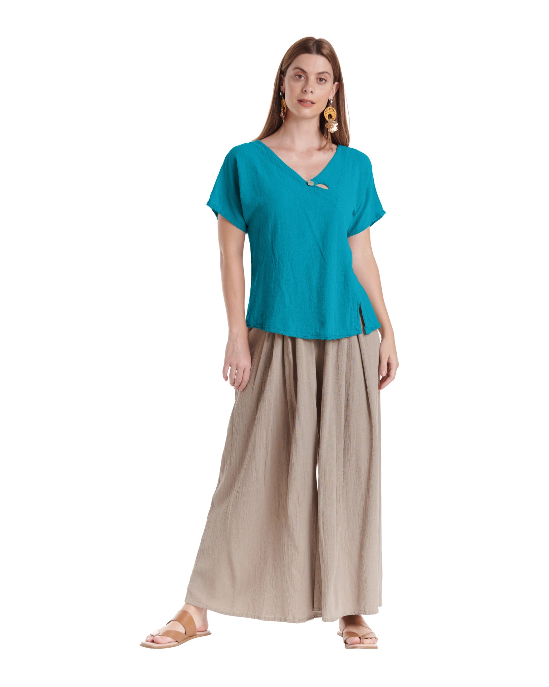 Mike Cotton Gauze Blouse-Oh My Gauze