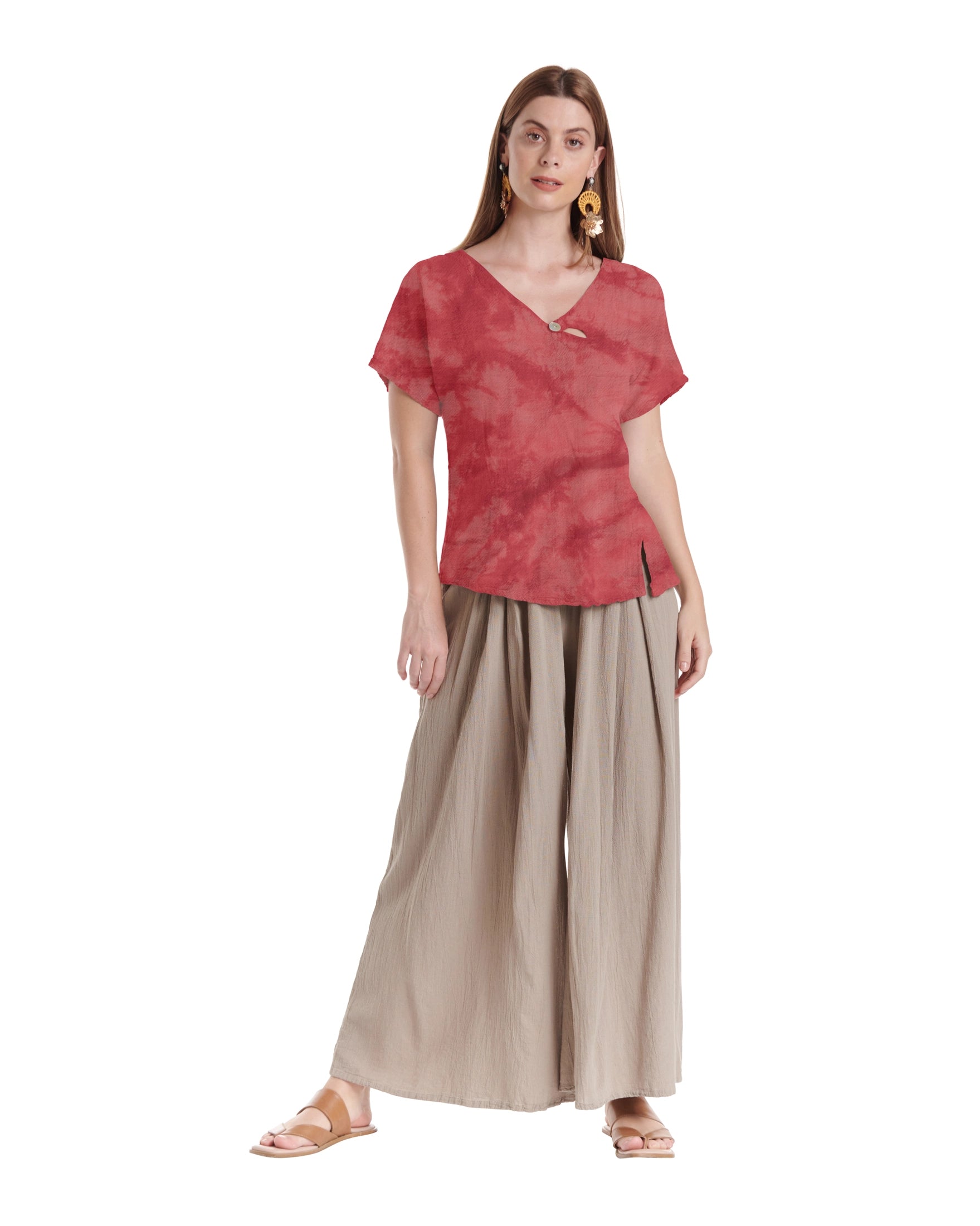 Mike Cotton Gauze Blouse-Oh My Gauze