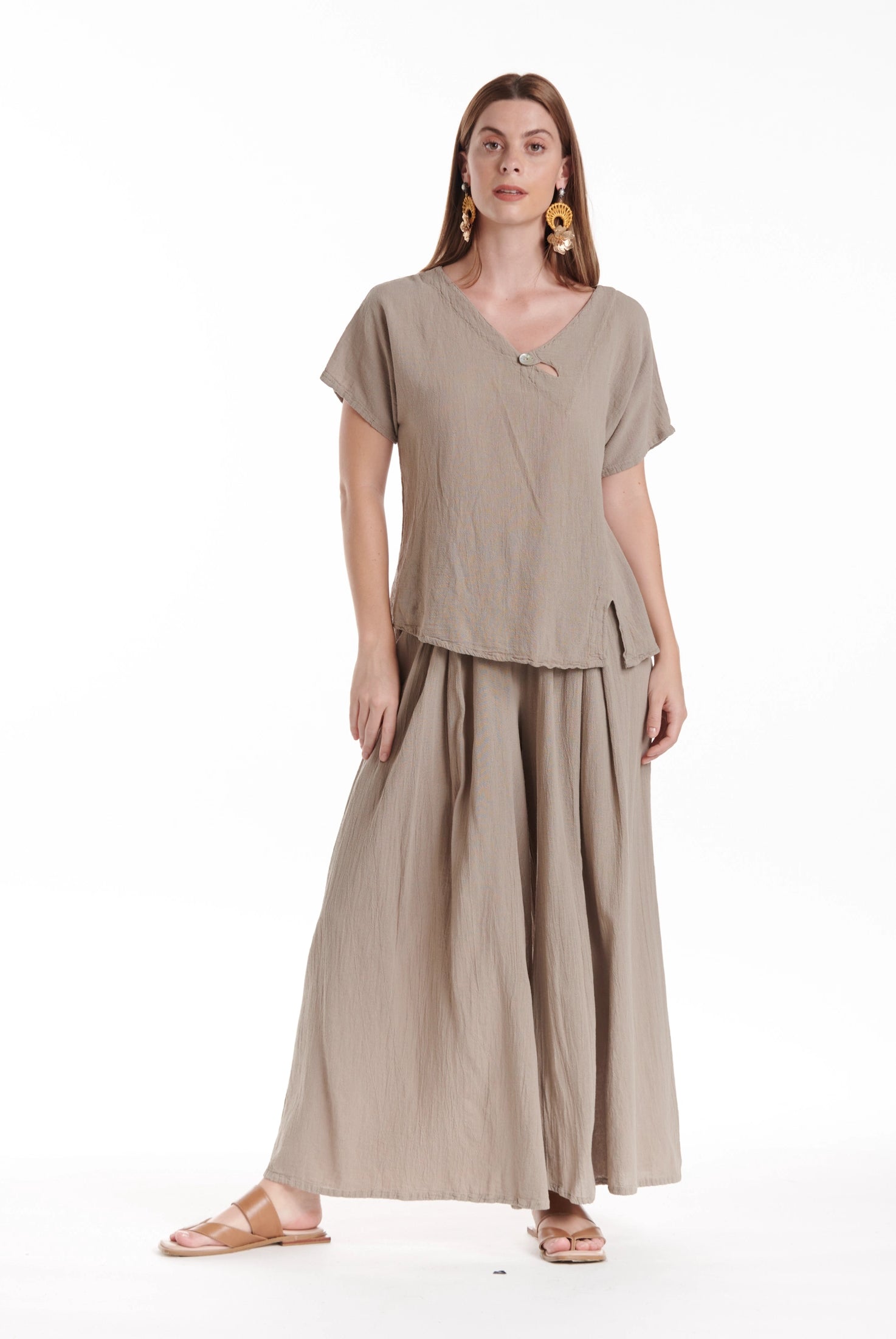 Mike Cotton Gauze Blouse-Oh My Gauze