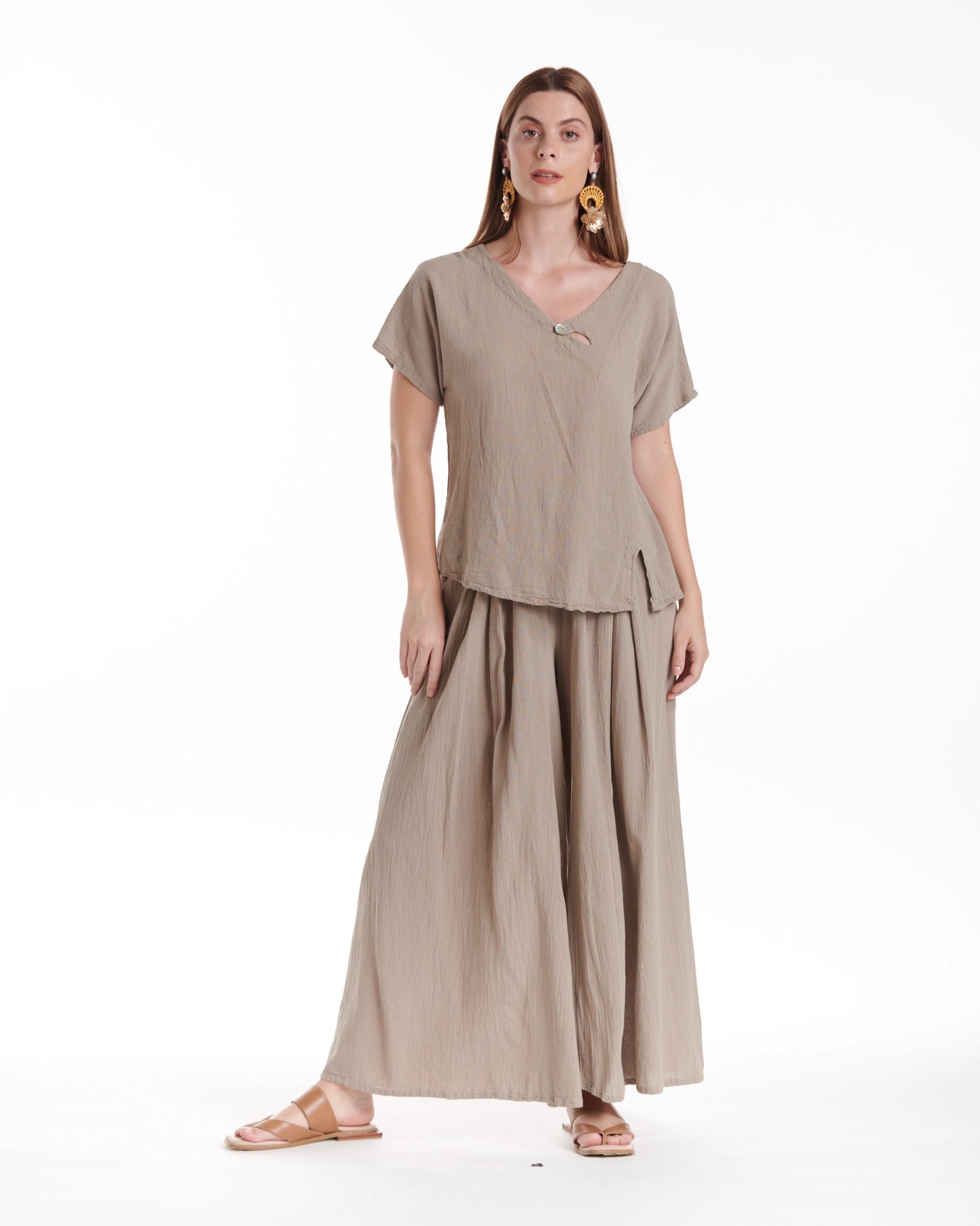 Mike Cotton Gauze Blouse-Oh My Gauze