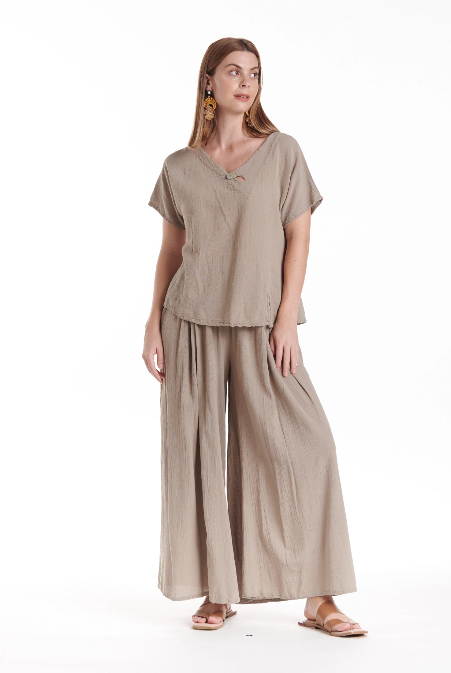 Mike Cotton Gauze Blouse-Oh My Gauze