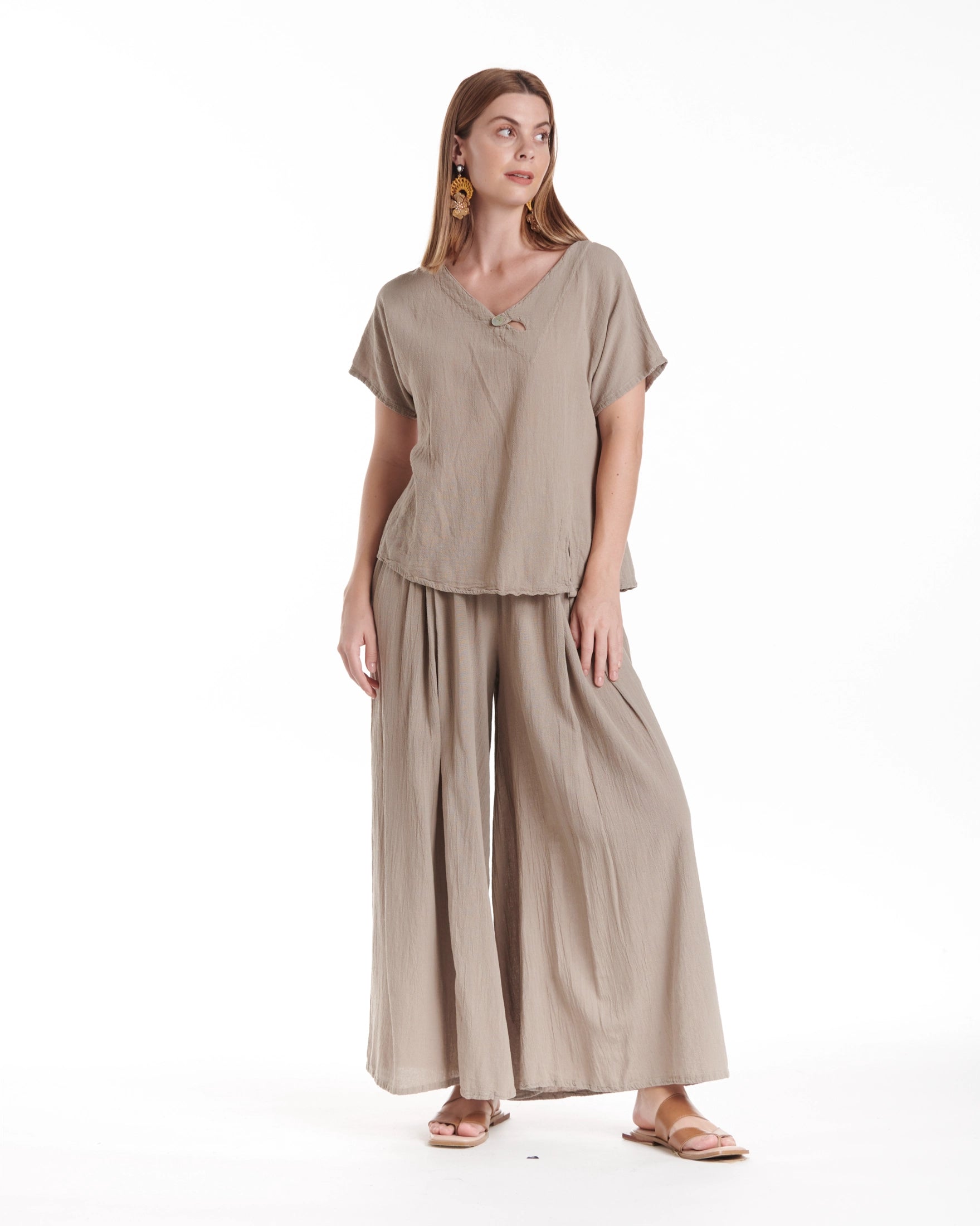 Mike Cotton Gauze Blouse-Oh My Gauze