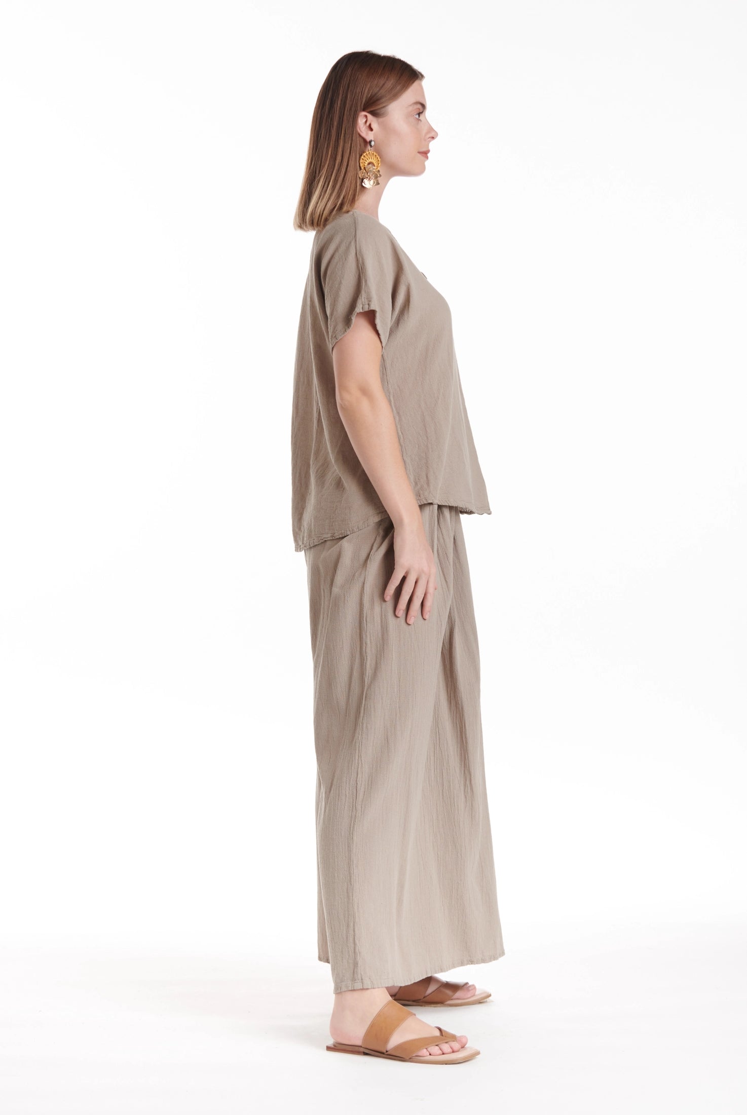 Mike Cotton Gauze Blouse-Oh My Gauze