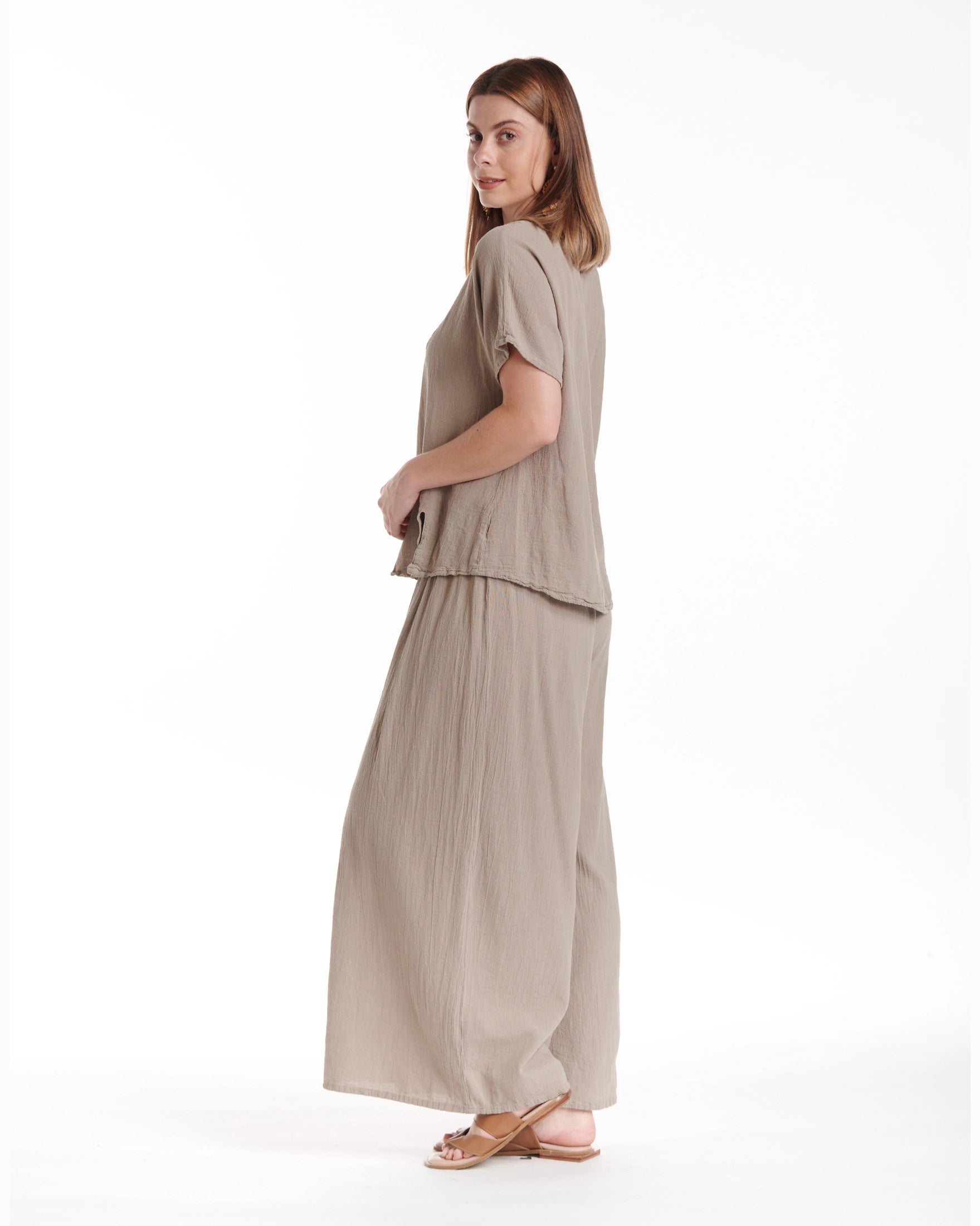 Mike Cotton Gauze Blouse-Oh My Gauze