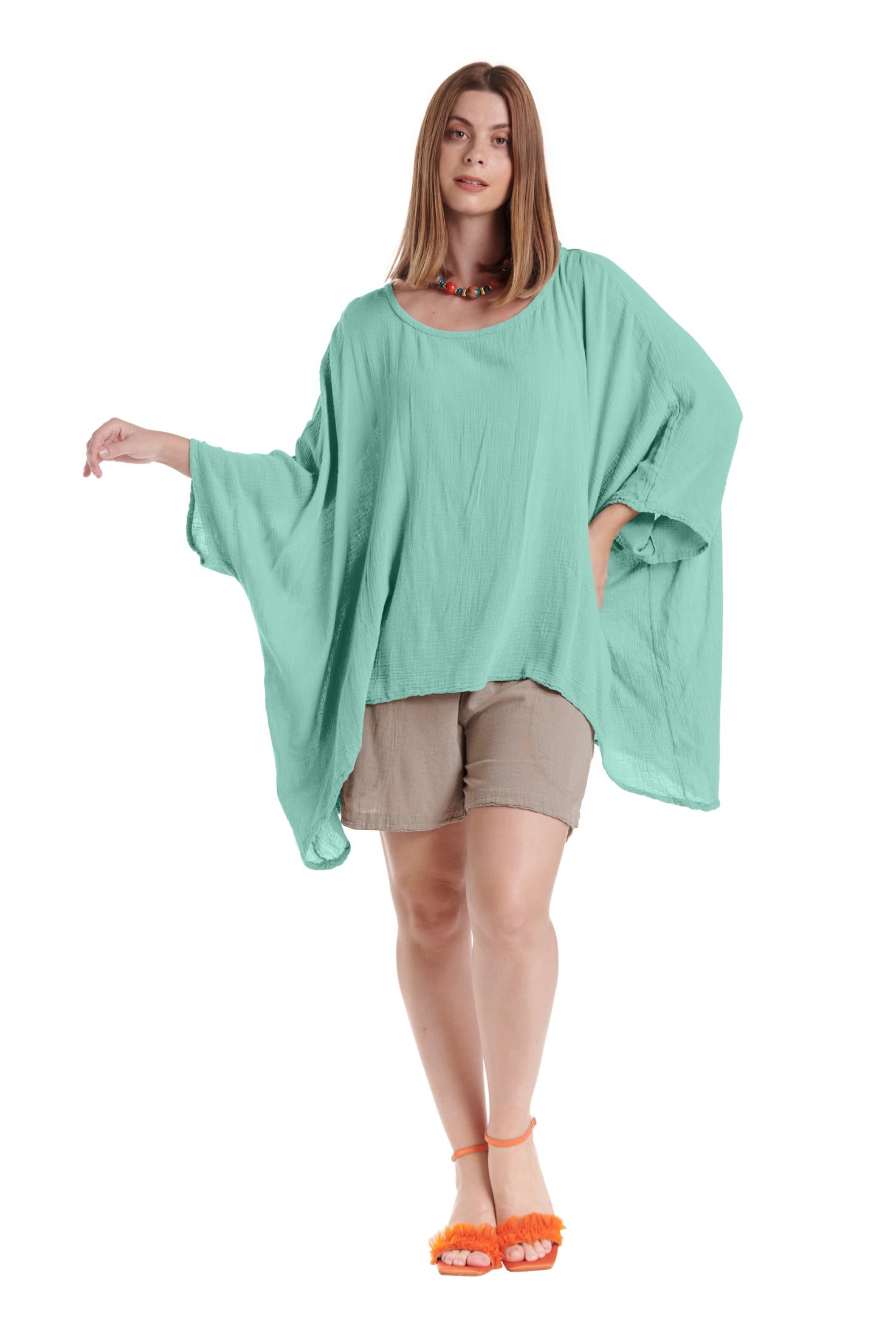 Name-It-Jane Cotton Gauze Blouse-Oh My Gauze