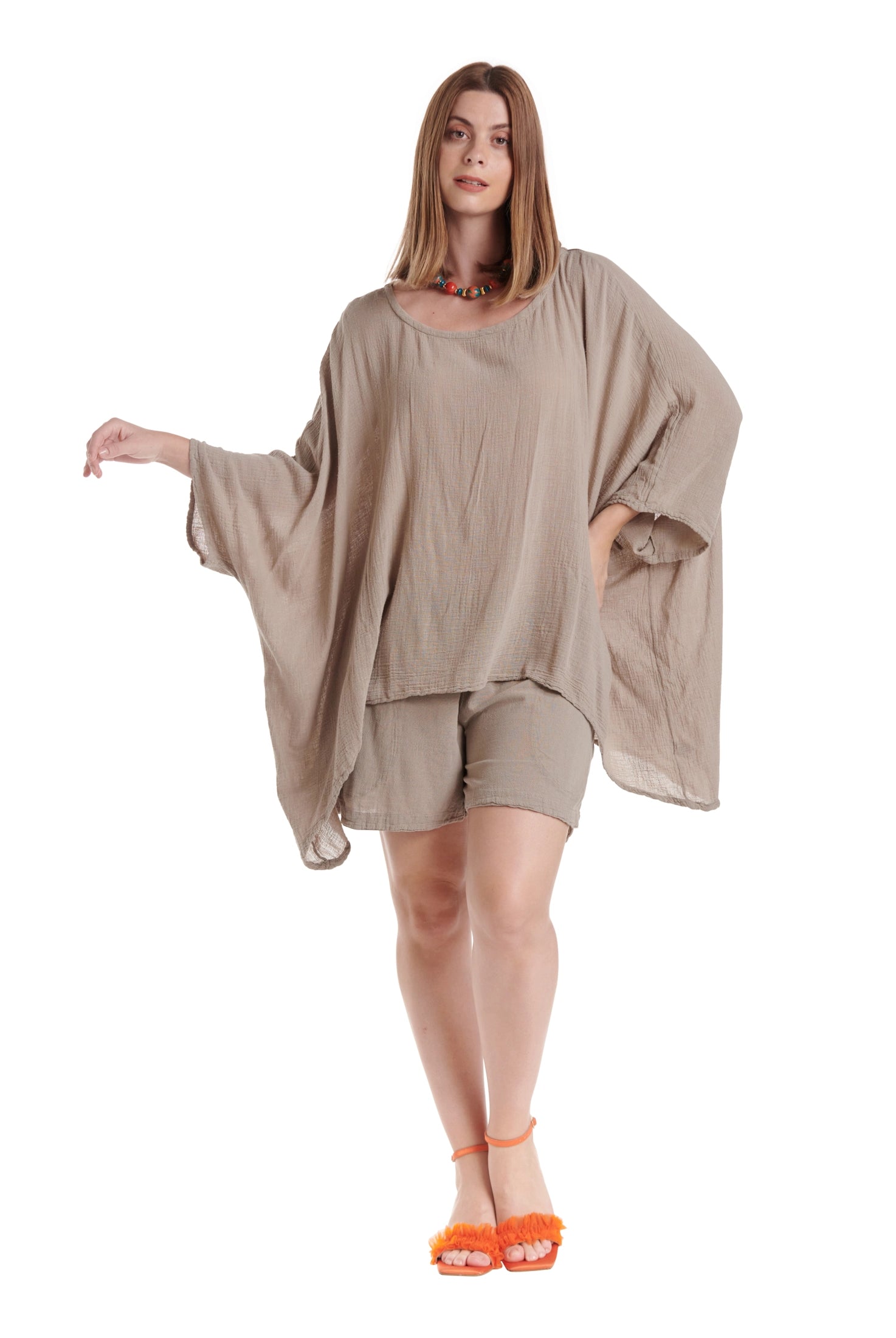 Name-It-Jane Cotton Gauze Blouse-Oh My Gauze