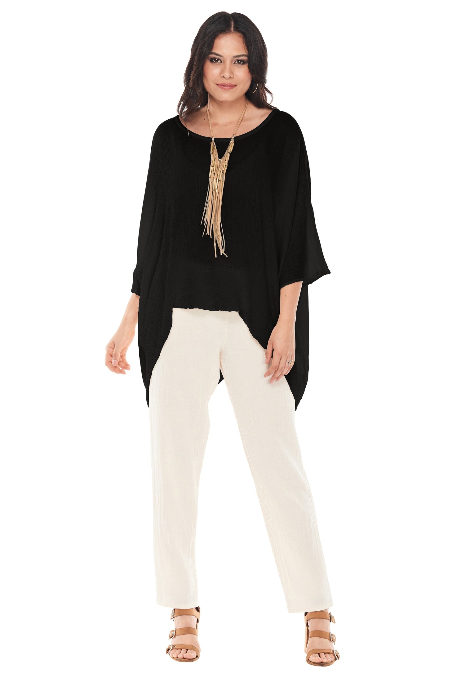 Name-It-Jane Cotton Gauze Blouse-Oh My Gauze