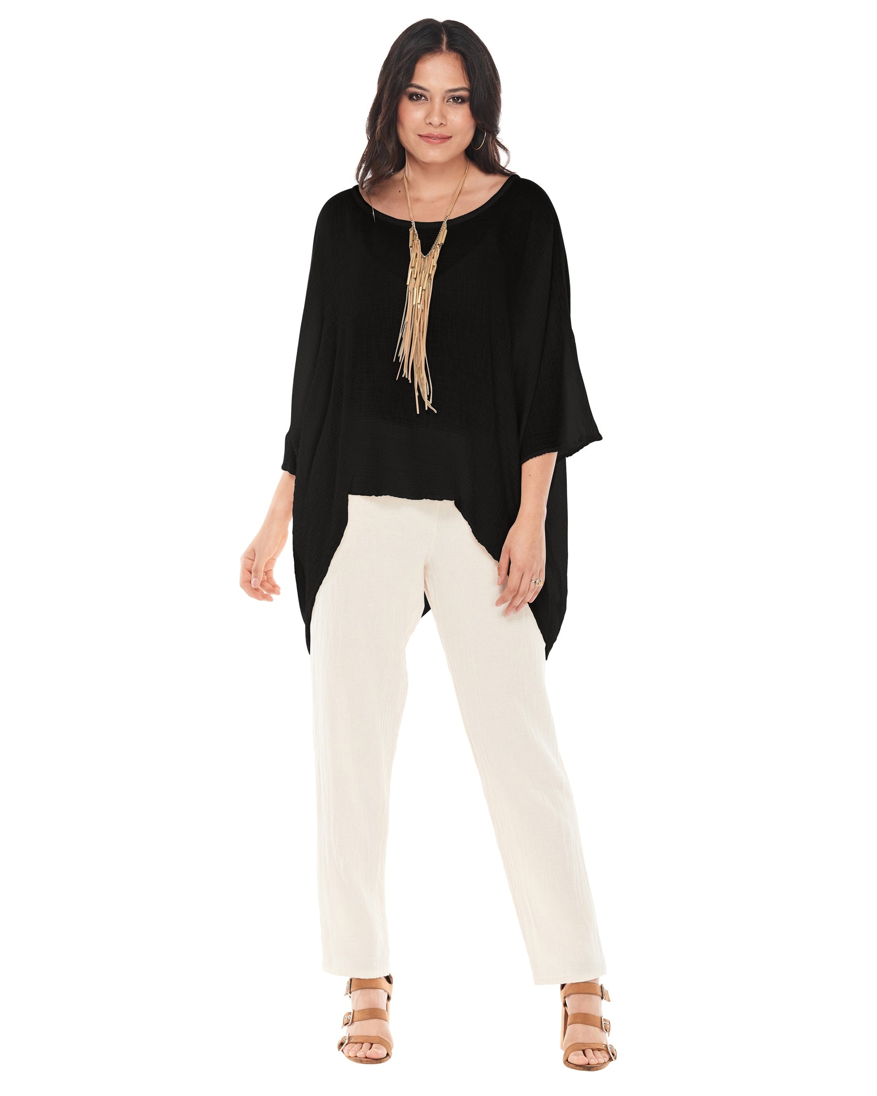 Name-It-Jane Cotton Gauze Blouse-Oh My Gauze