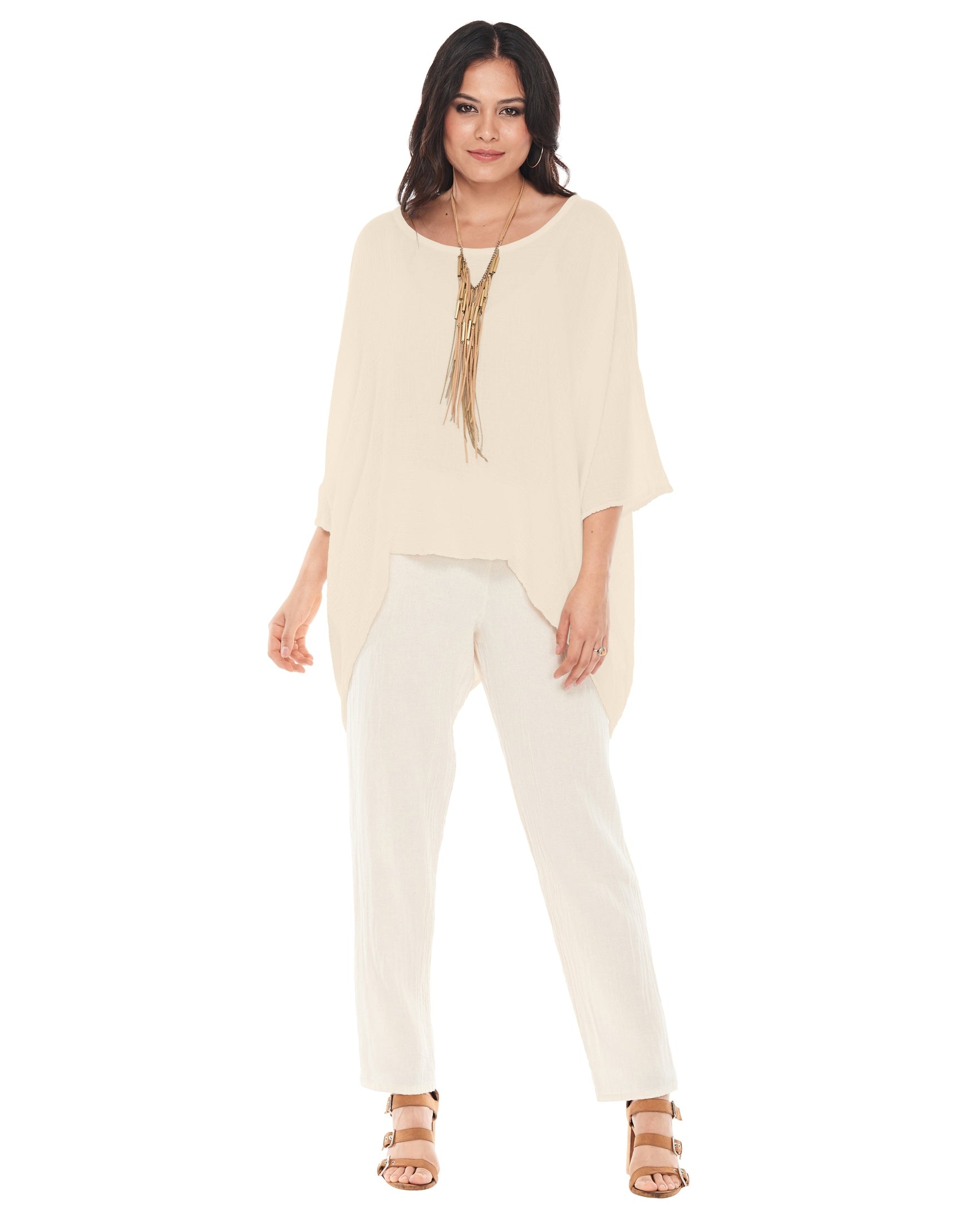 Name-It-Jane Cotton Gauze Blouse-Oh My Gauze