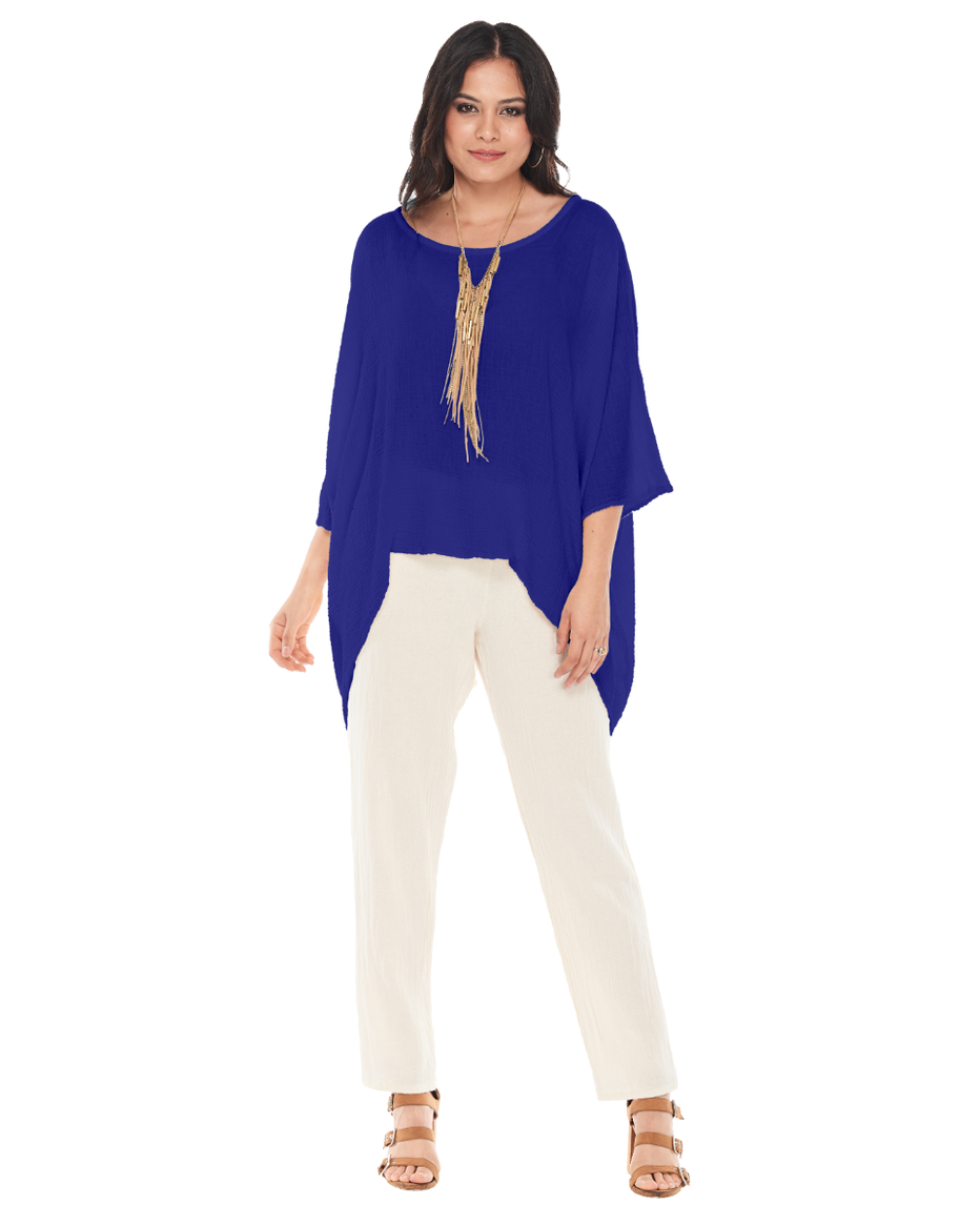 Name-It-Jane Cotton Gauze Blouse-Oh My Gauze