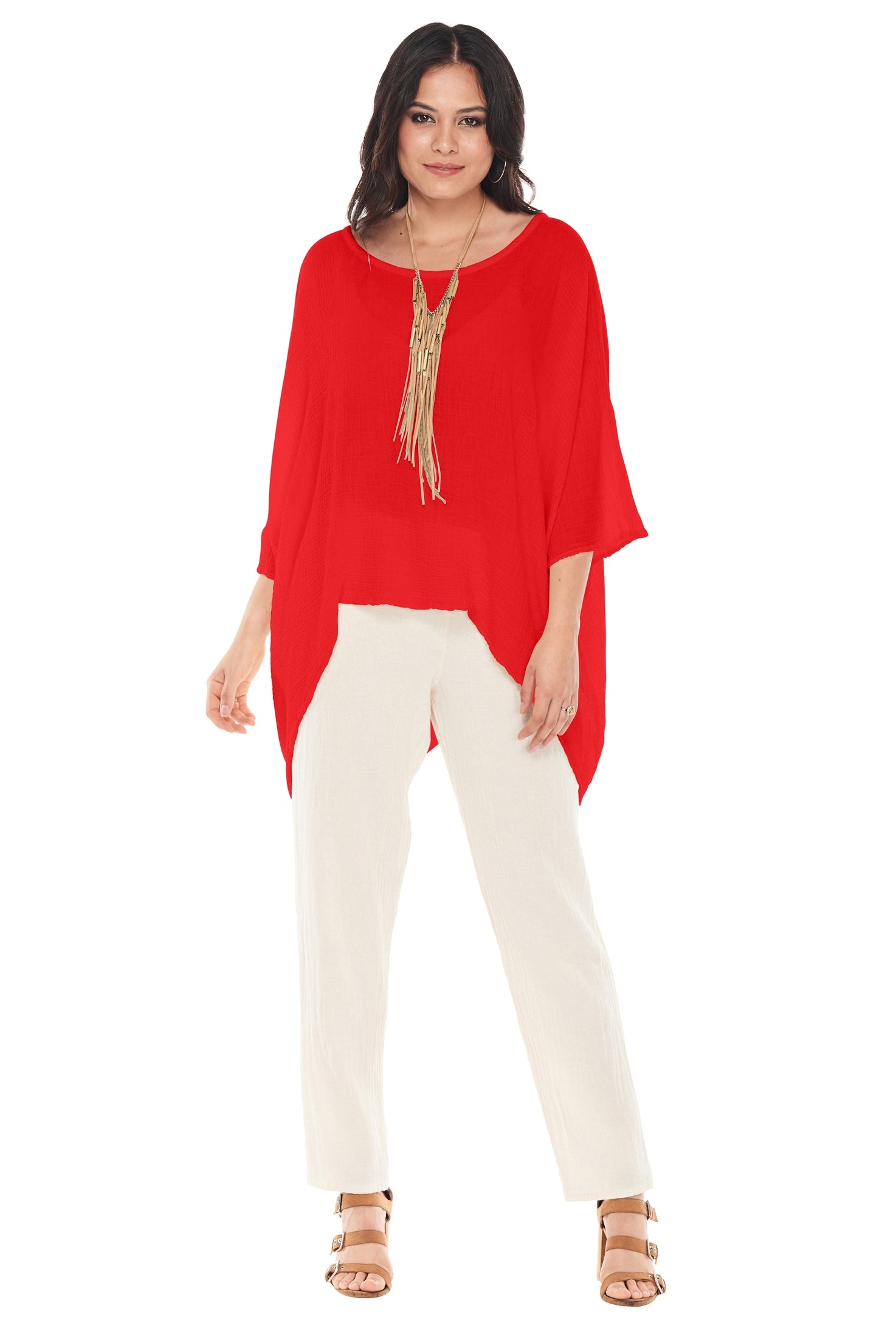 Name-It-Jane Cotton Gauze Blouse-Oh My Gauze