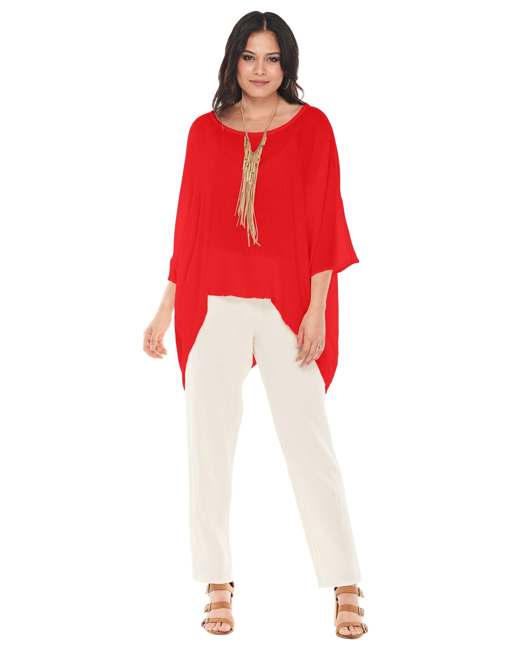 Name-It-Jane Cotton Gauze Blouse-Oh My Gauze