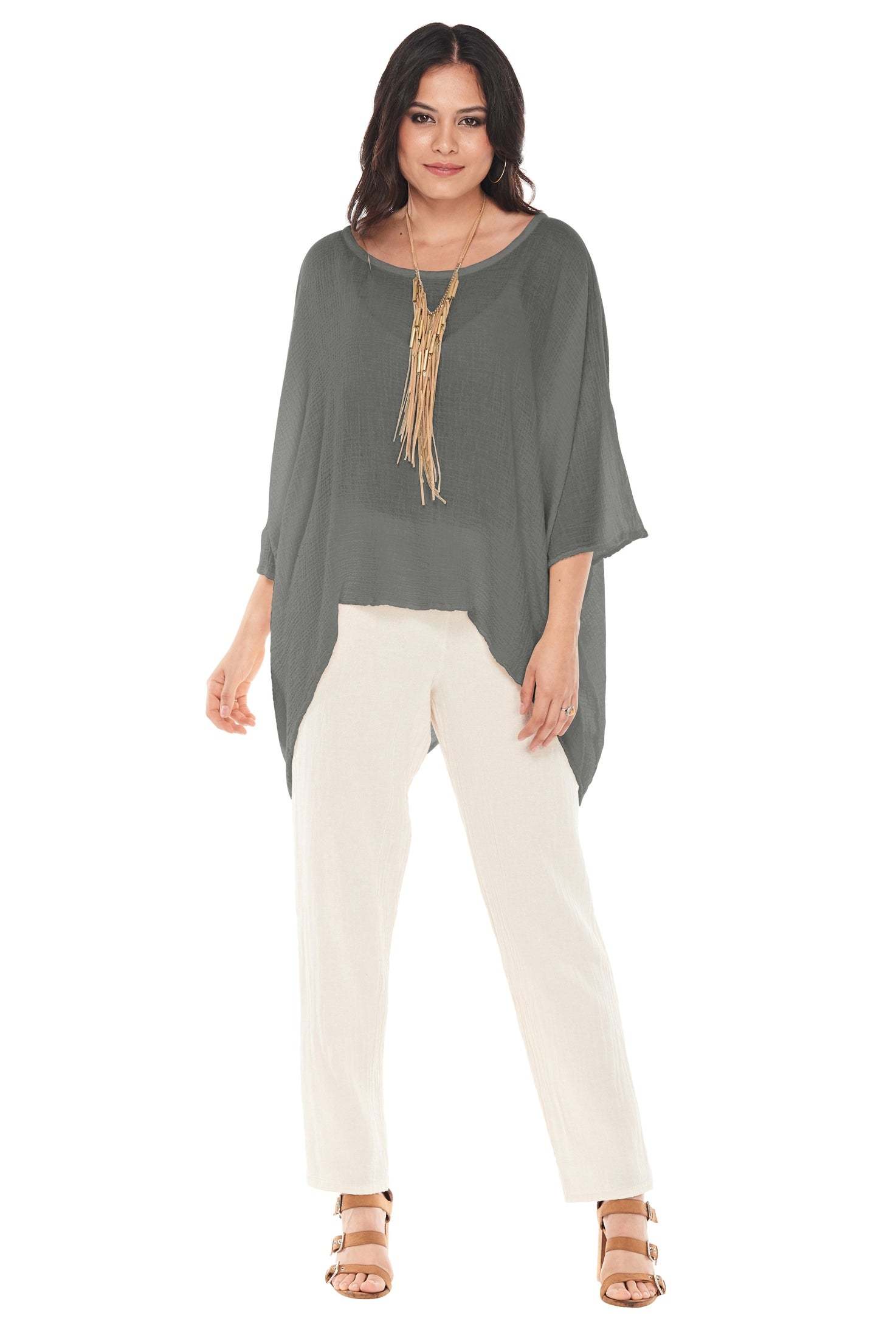 Name-It-Jane Cotton Gauze Blouse-Oh My Gauze