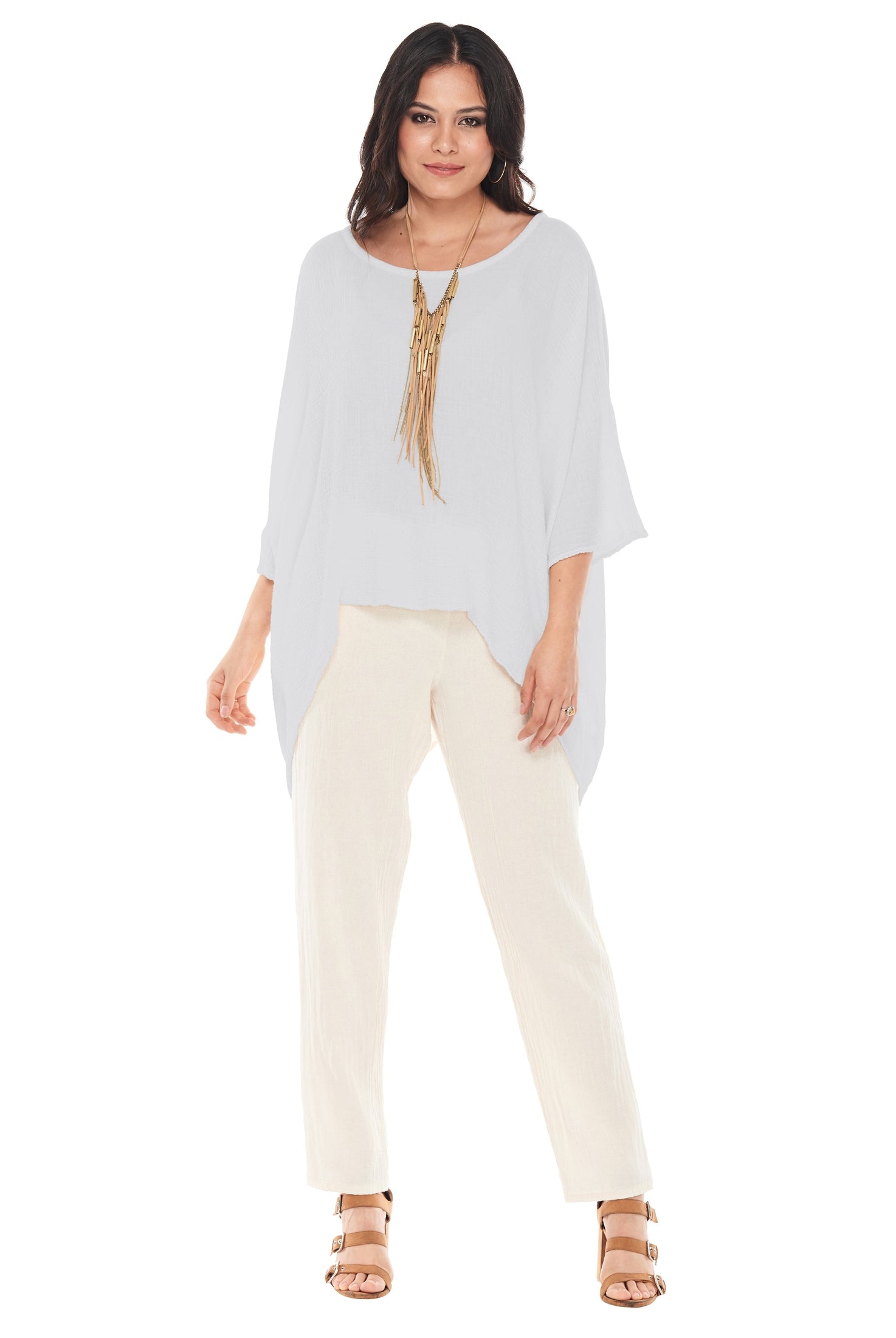 Name-It-Jane Cotton Gauze Blouse-Oh My Gauze