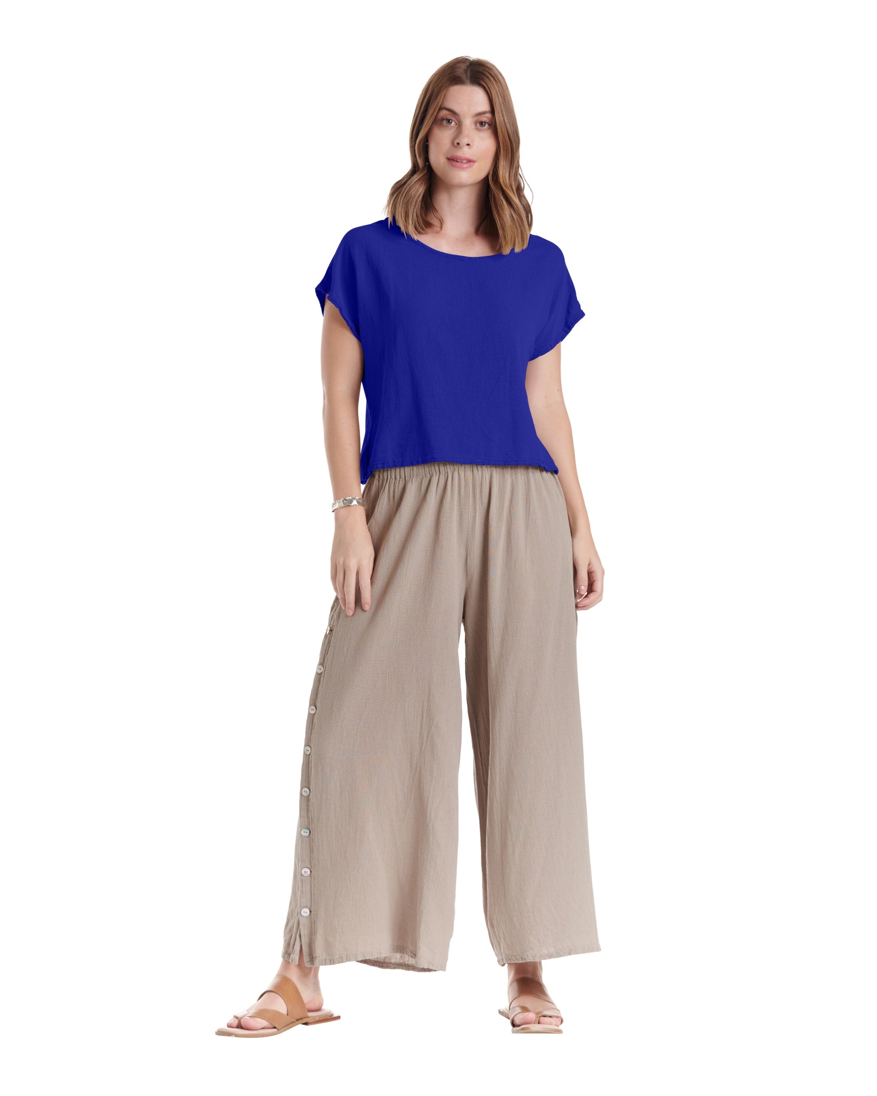 Olga Cotton Gauze Blouse – New Arrival-Oh My Gauze