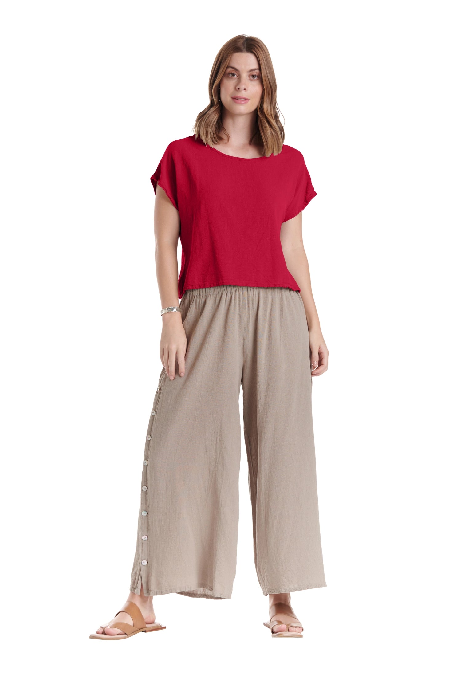 Olga Cotton Gauze Blouse – New Arrival-Oh My Gauze