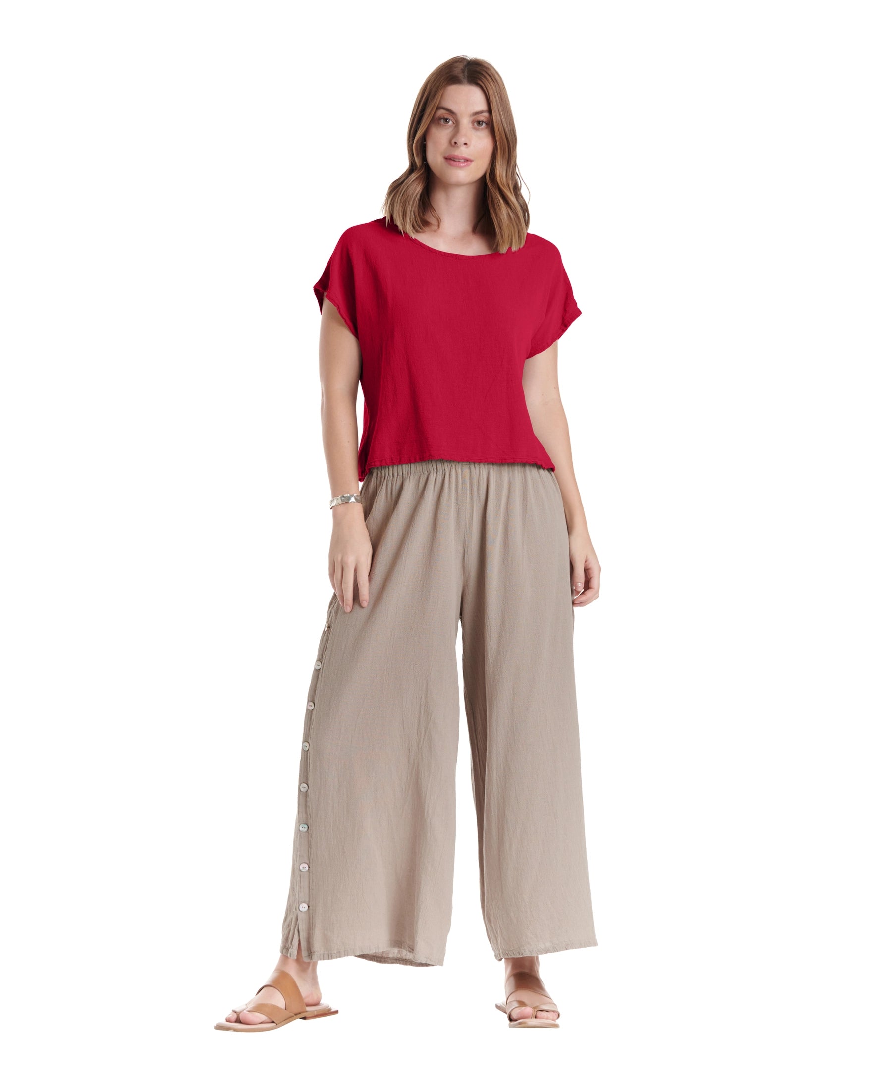 Olga Cotton Gauze Blouse – New Arrival-Oh My Gauze