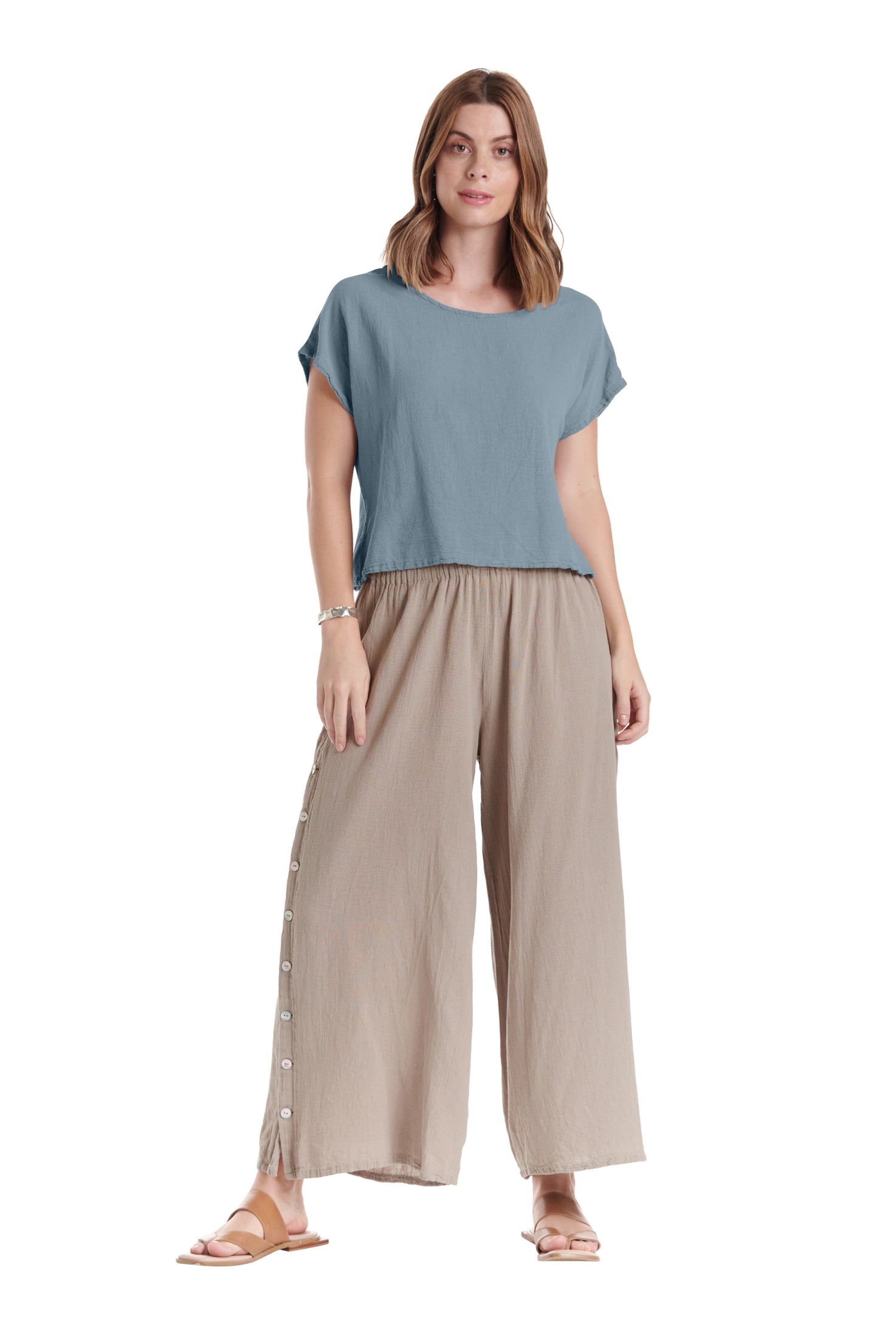 Olga Cotton Gauze Blouse – New Arrival-Oh My Gauze