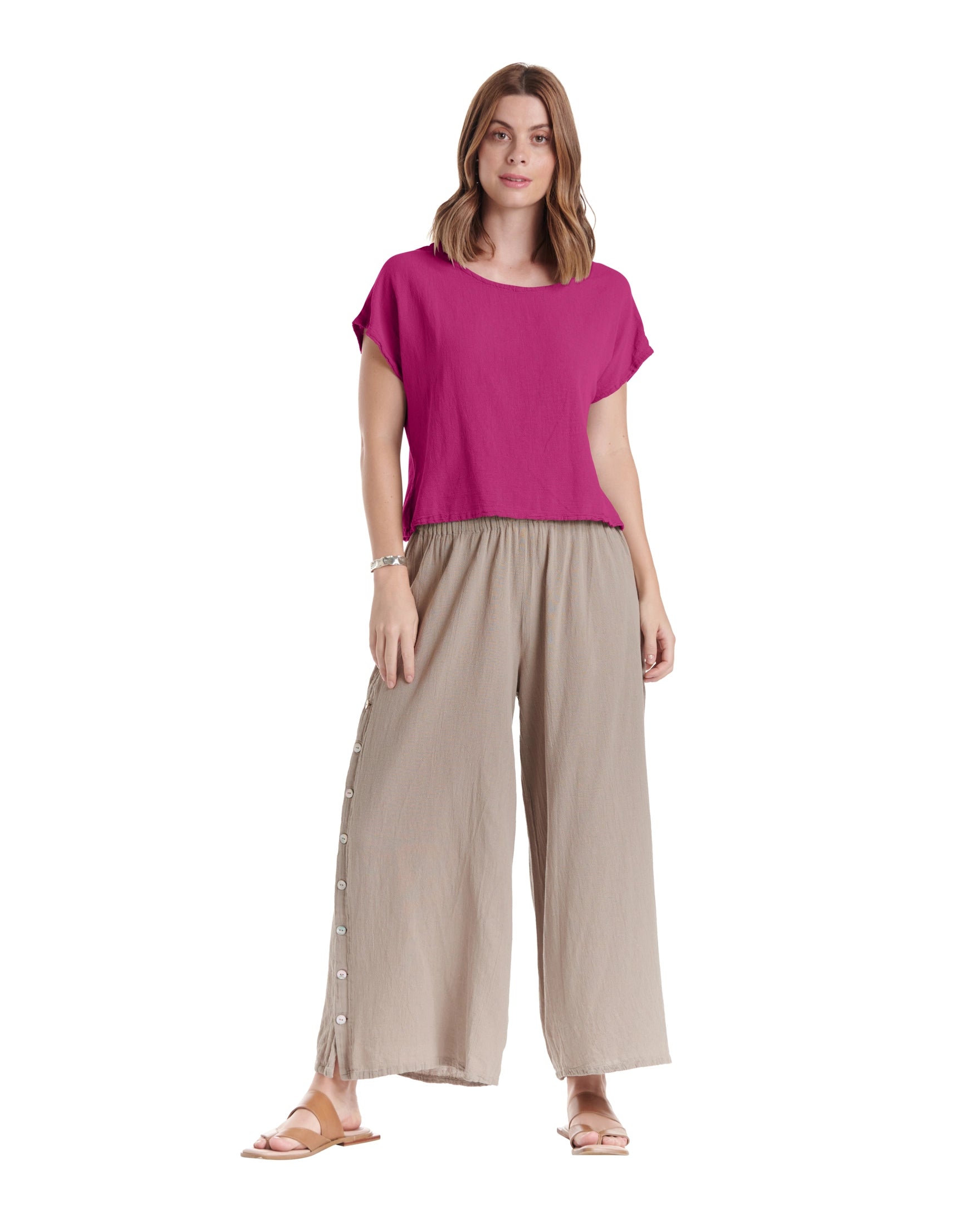 Olga Cotton Gauze Blouse – New Arrival-Oh My Gauze