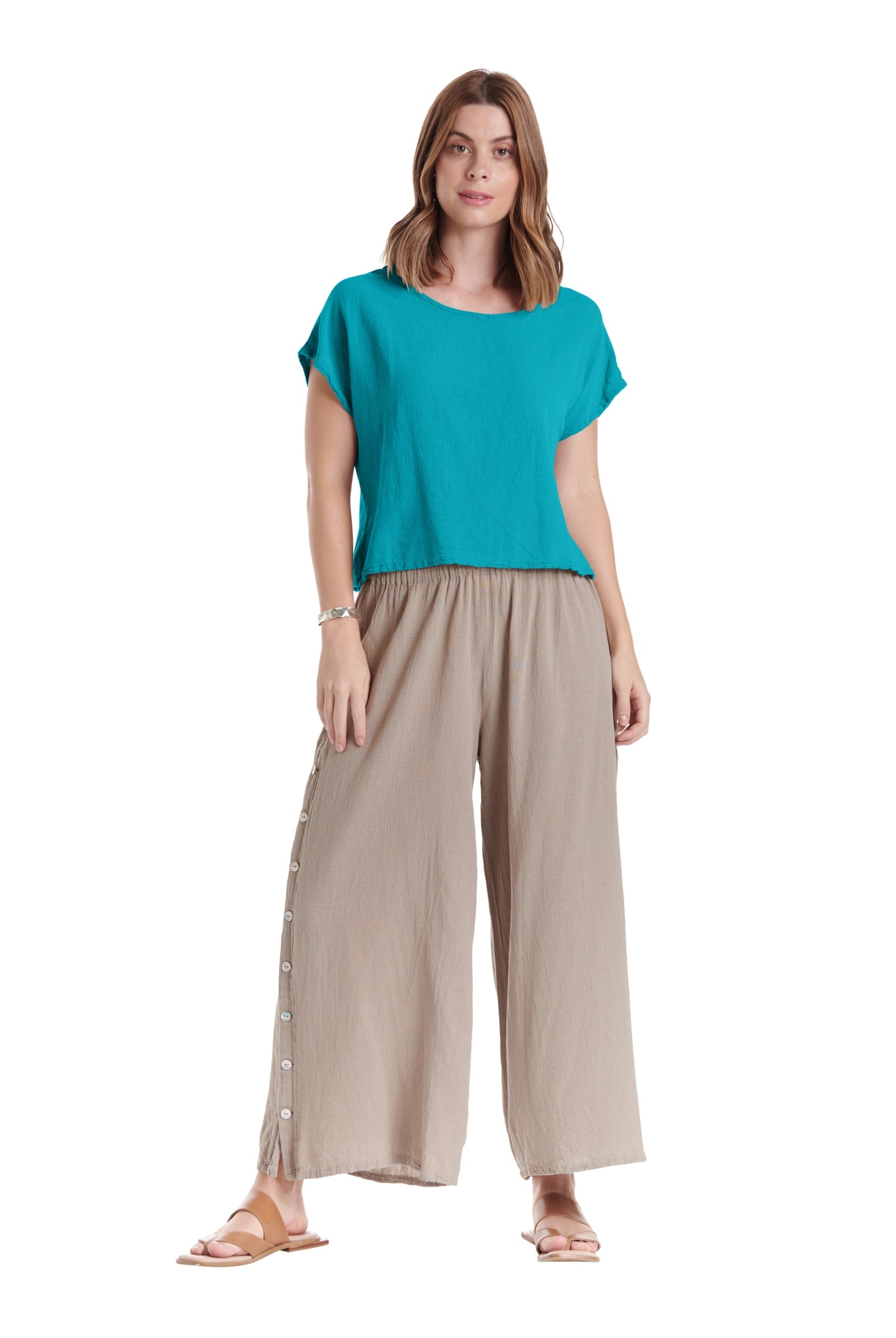 Olga Cotton Gauze Blouse – New Arrival-Oh My Gauze