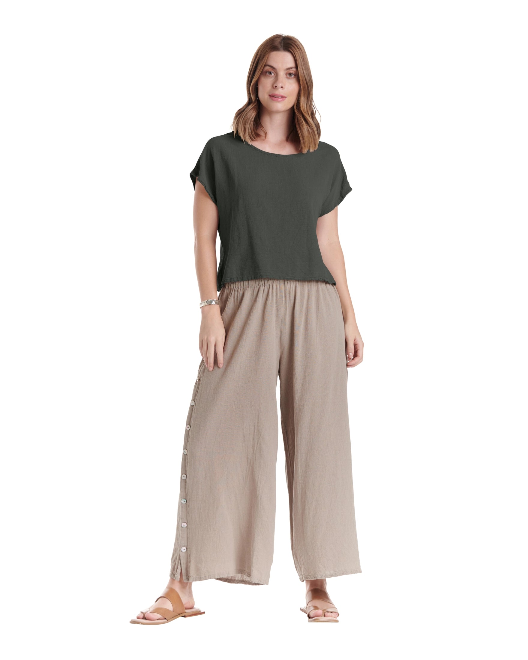 Olga Cotton Gauze Blouse – New Arrival-Oh My Gauze