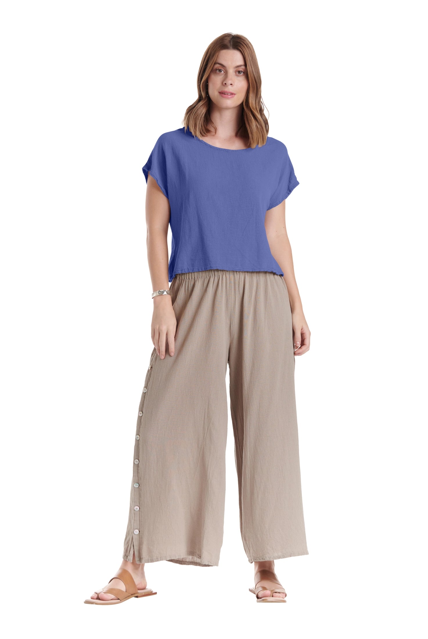 Olga Cotton Gauze Blouse – New Arrival-Oh My Gauze