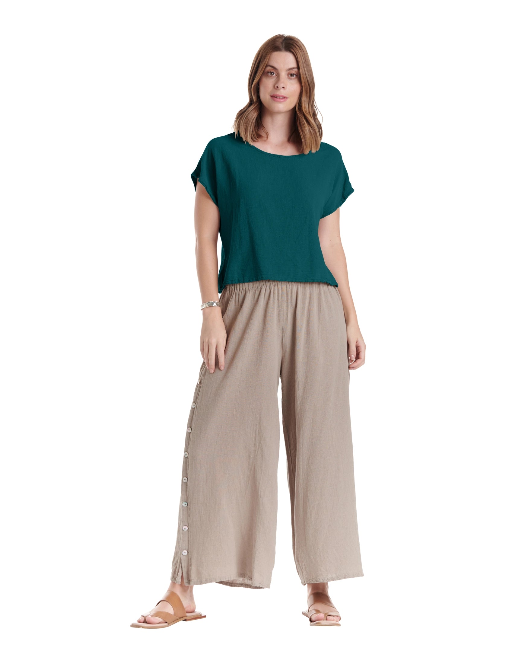 Olga Cotton Gauze Blouse – New Arrival-Oh My Gauze