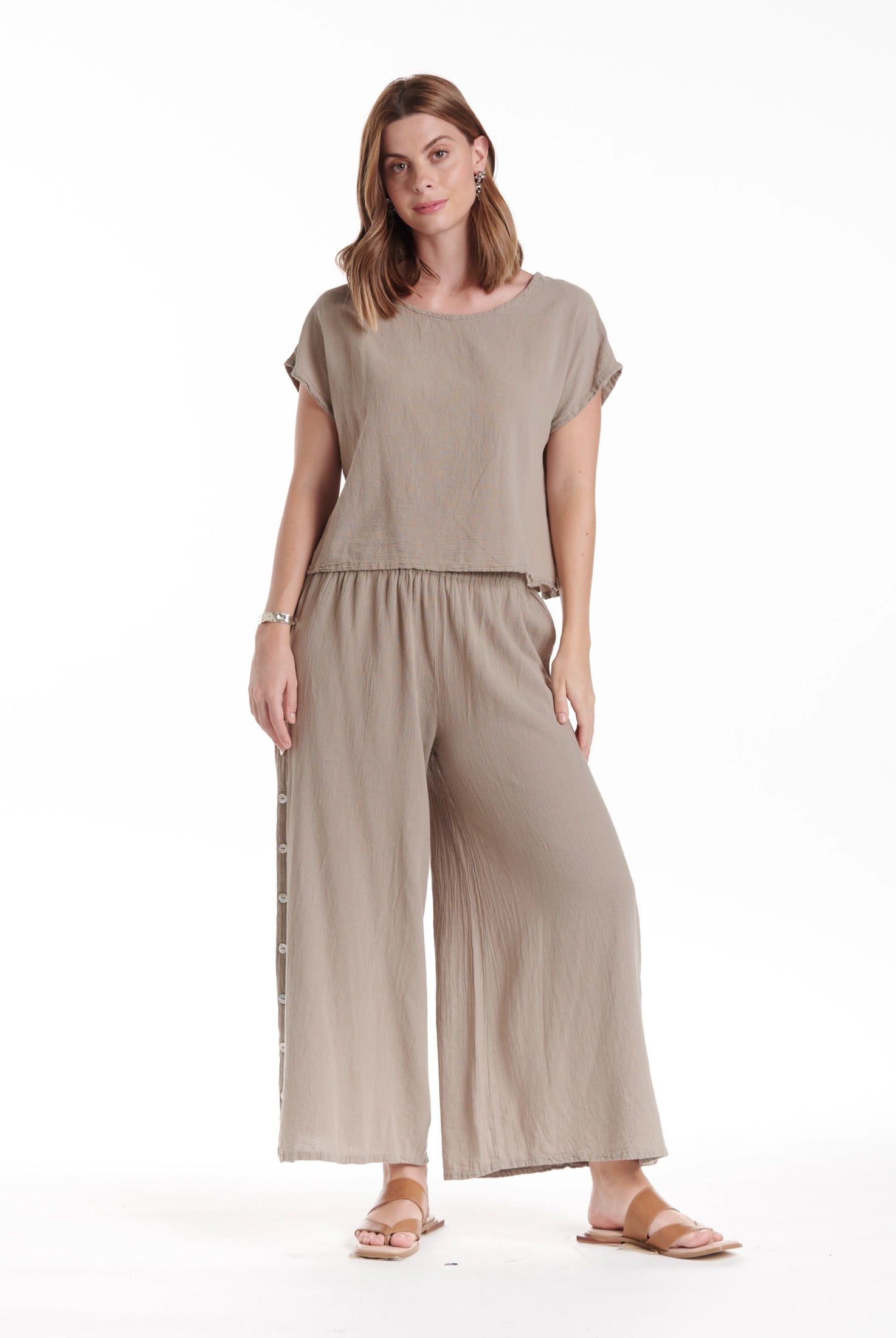 Olga Cotton Gauze Blouse – New Arrival-Oh My Gauze