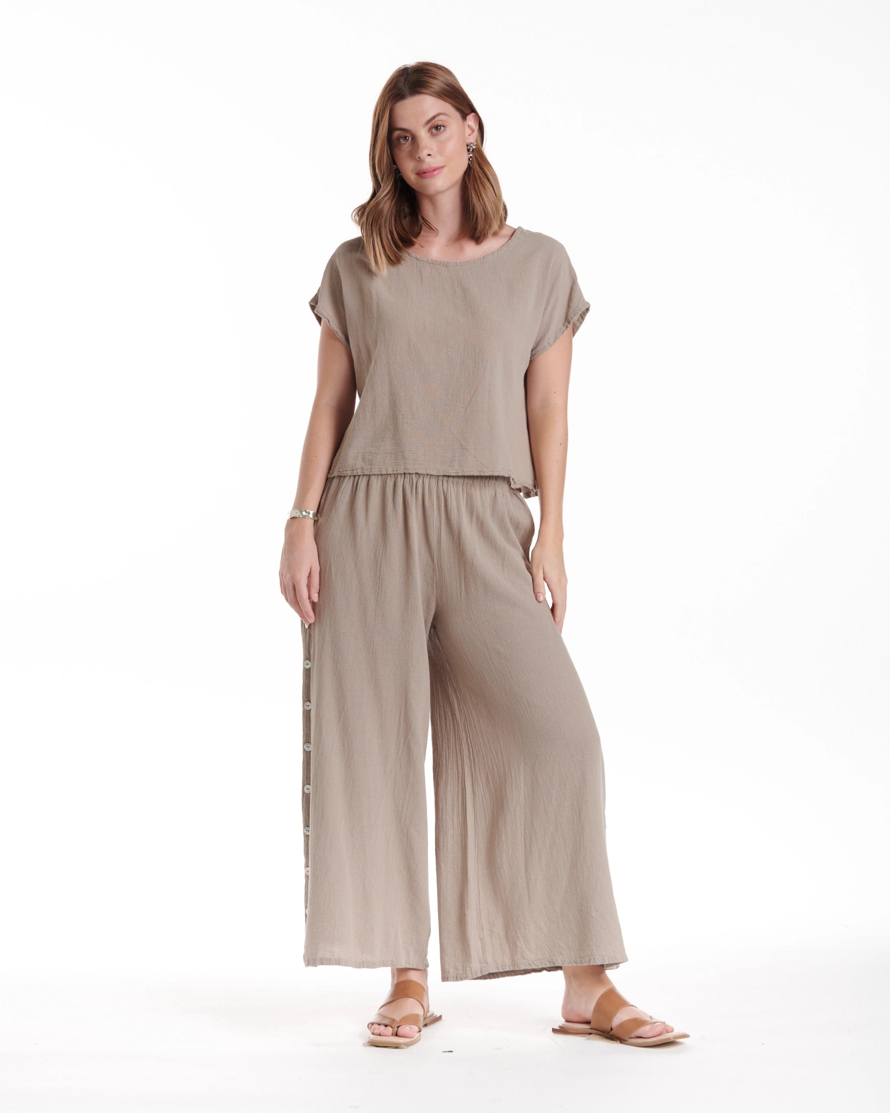 Olga Cotton Gauze Blouse – New Arrival-Oh My Gauze