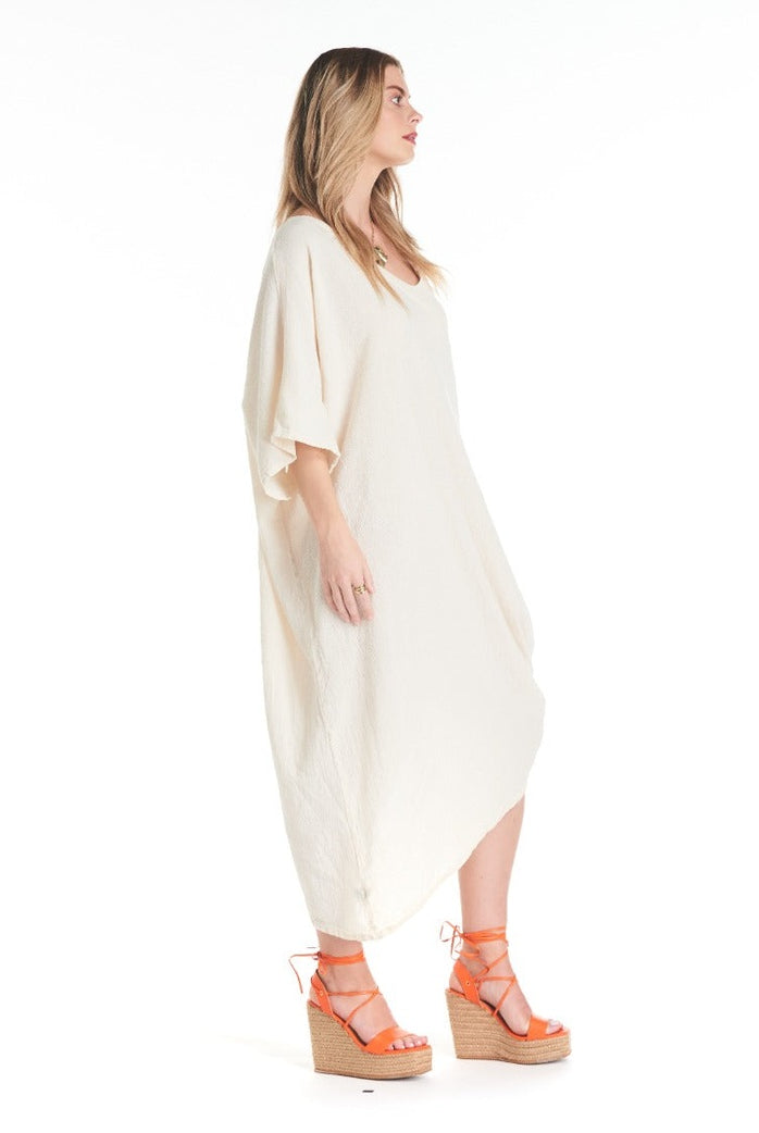 Croissant Cotton Gauze Dress – Final Sale-Oh My Gauze