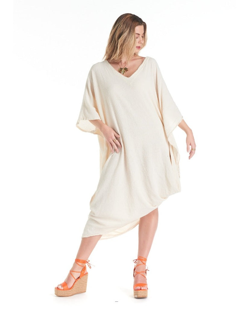 Croissant Cotton Gauze Dress – Final Sale-Oh My Gauze