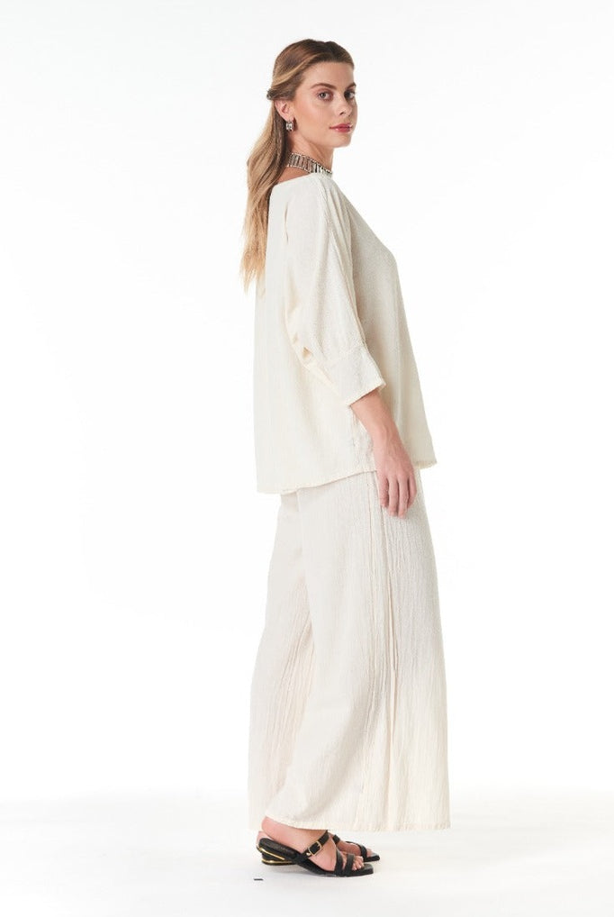 Marina Cotton Gauze Blouse – Final Sale-Oh My Gauze